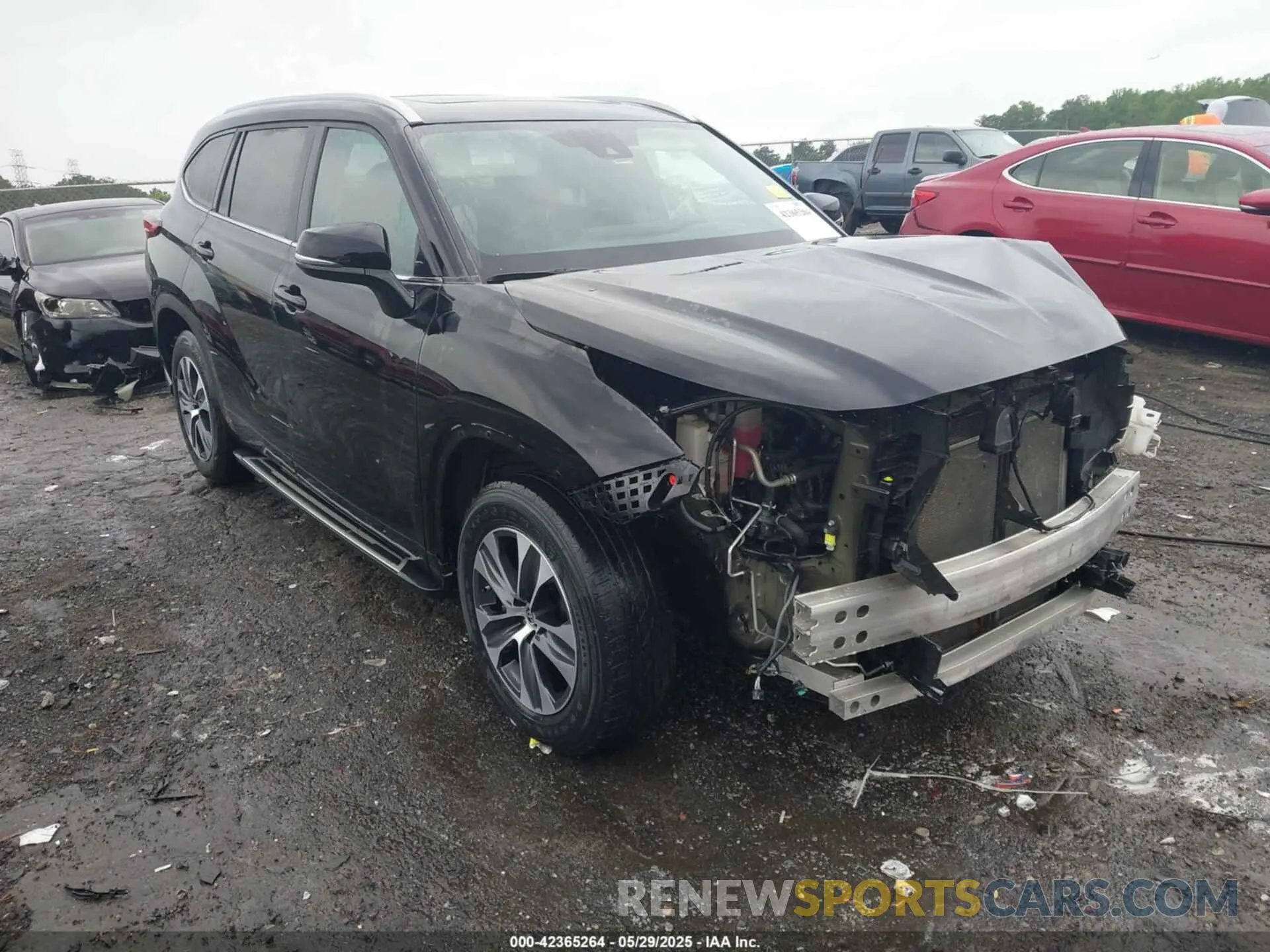 1 Photograph of a damaged car 5TDKDRAH7PS030724 TOYOTA HIGHLANDER 2023