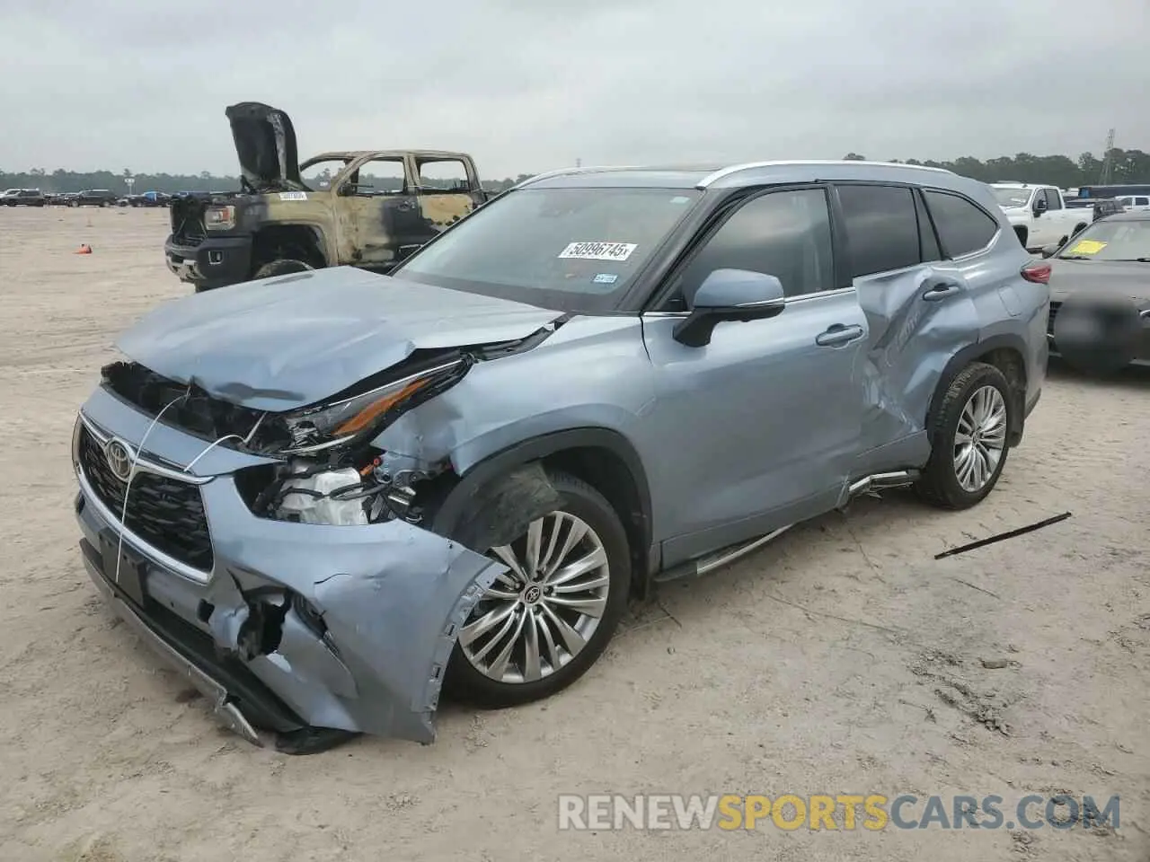 1 Photograph of a damaged car 5TDKDRAH7PS031159 TOYOTA HIGHLANDER 2023