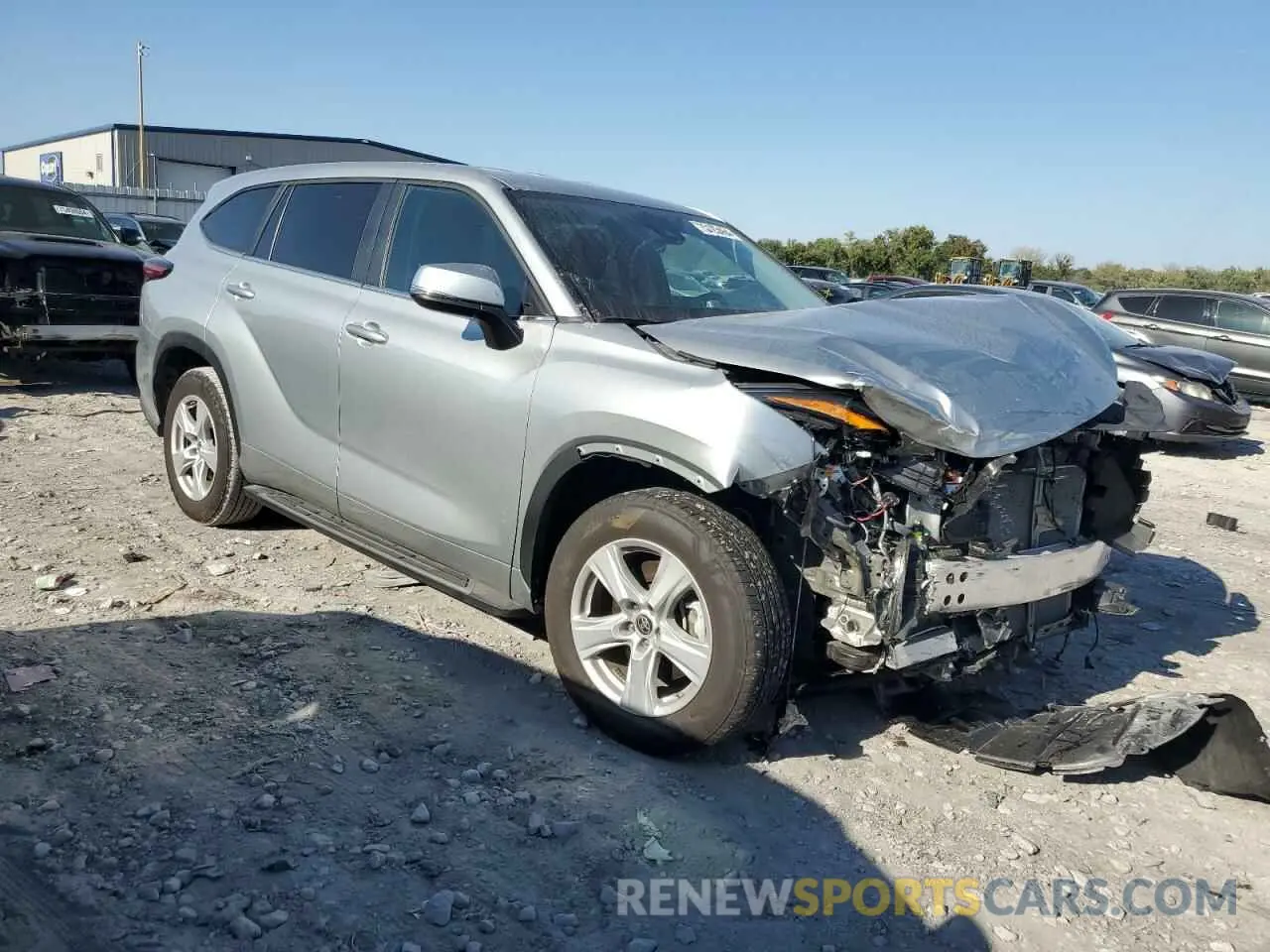 4 Photograph of a damaged car 5TDKDRAH7PS034580 TOYOTA HIGHLANDER 2023