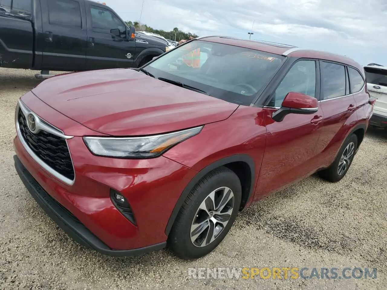 1 Photograph of a damaged car 5TDKDRAH7PS041125 TOYOTA HIGHLANDER 2023