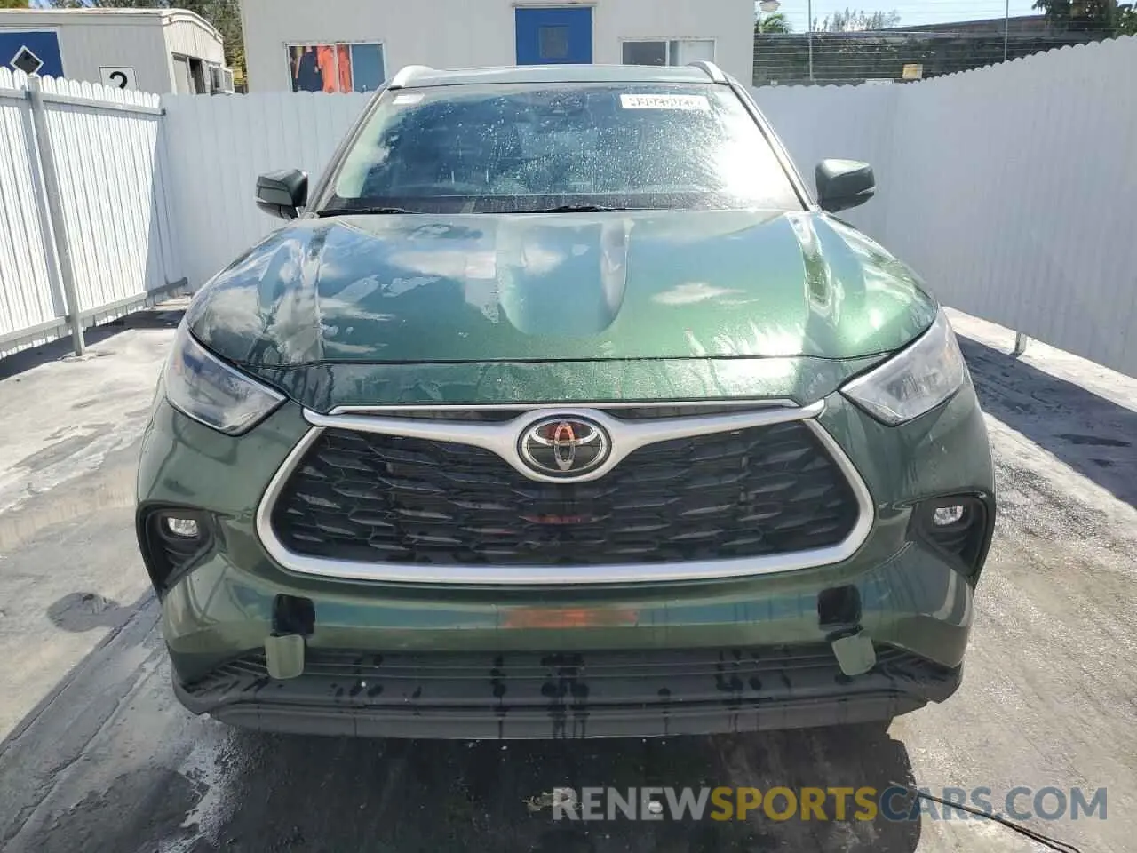 5 Photograph of a damaged car 5TDKDRAH7PS505028 TOYOTA HIGHLANDER 2023