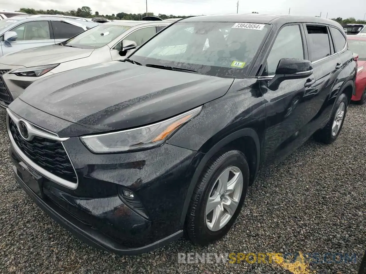 1 Photograph of a damaged car 5TDKDRAH7PS513078 TOYOTA HIGHLANDER 2023