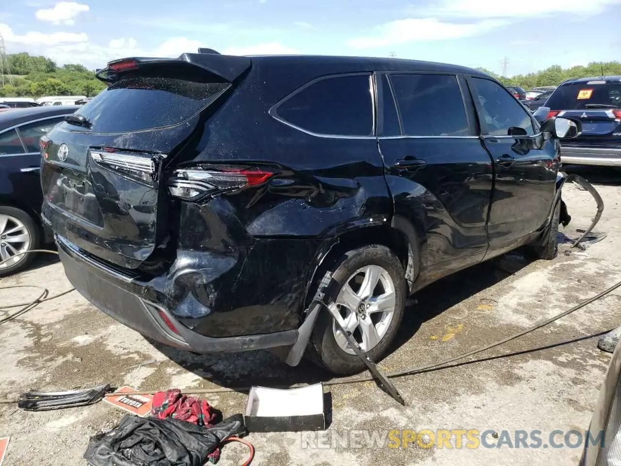 3 Photograph of a damaged car 5TDKDRAH7PS513825 TOYOTA HIGHLANDER 2023