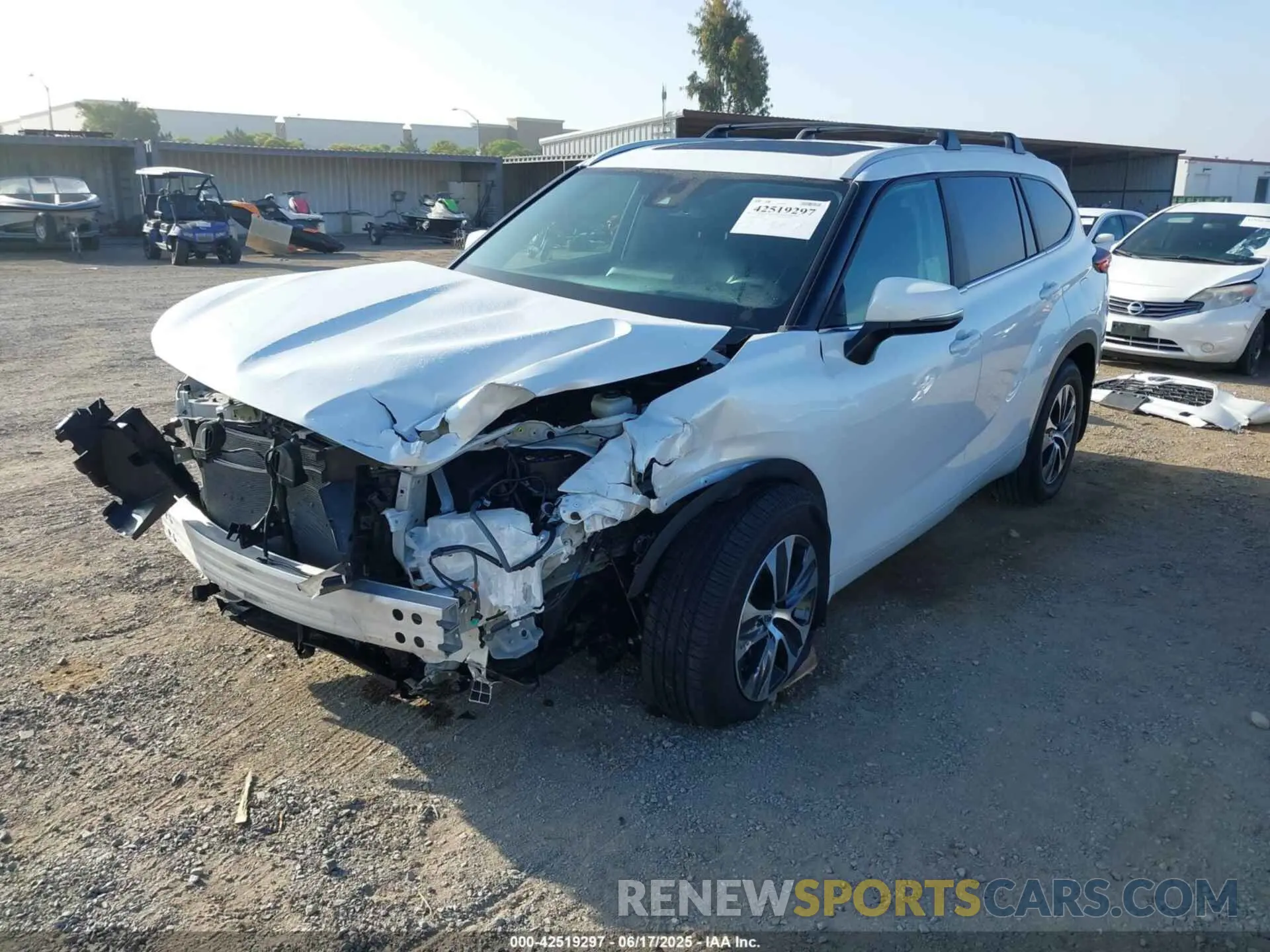 2 Photograph of a damaged car 5TDKDRAH7PS519611 TOYOTA HIGHLANDER 2023