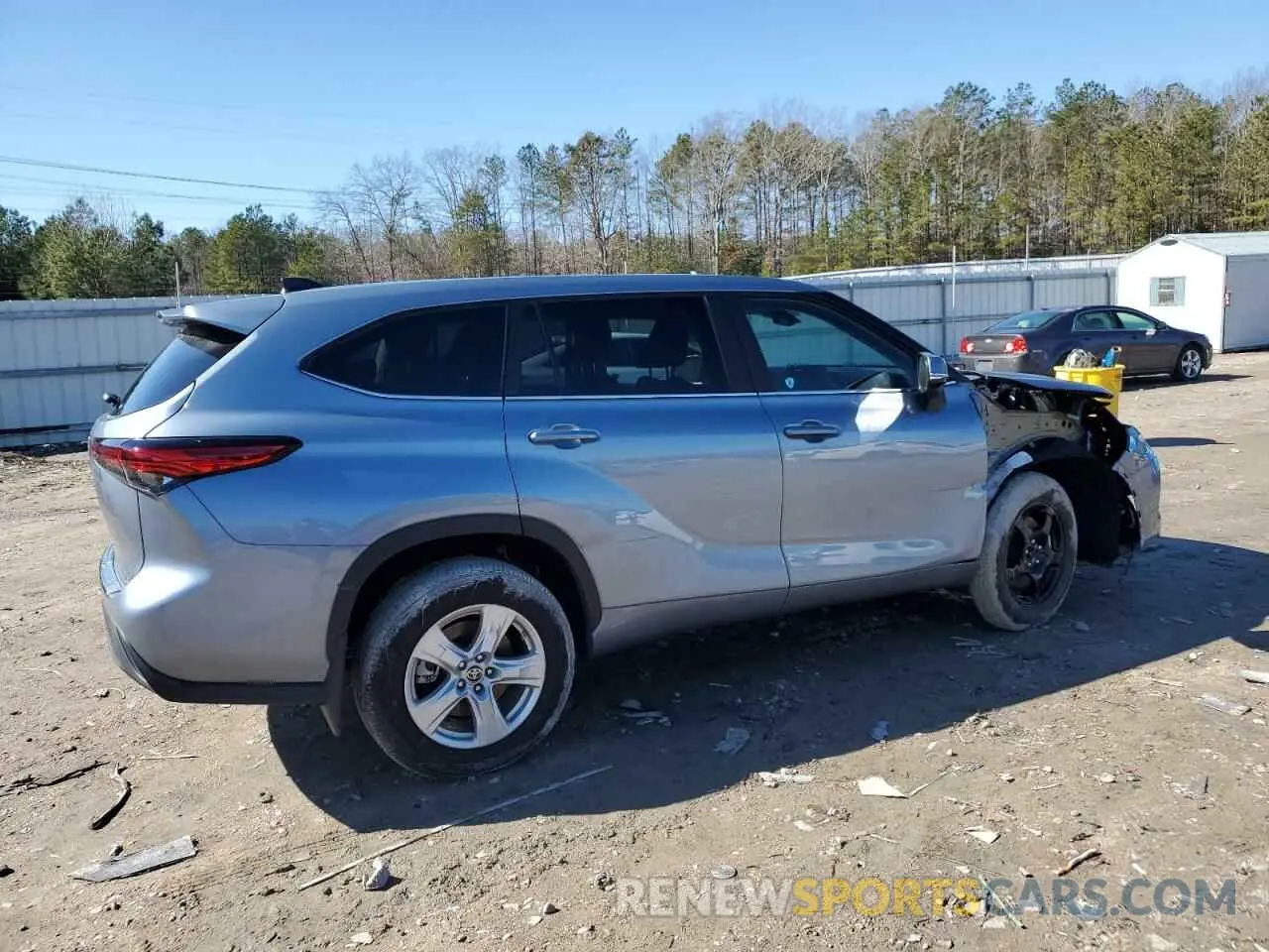 3 Photograph of a damaged car 5TDKDRAH8PS008022 TOYOTA HIGHLANDER 2023