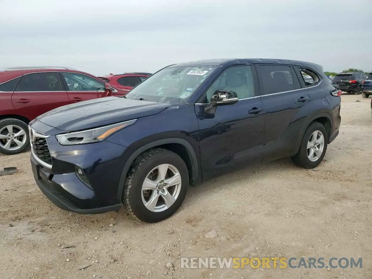 1 Photograph of a damaged car 5TDKDRAH8PS015259 TOYOTA HIGHLANDER 2023
