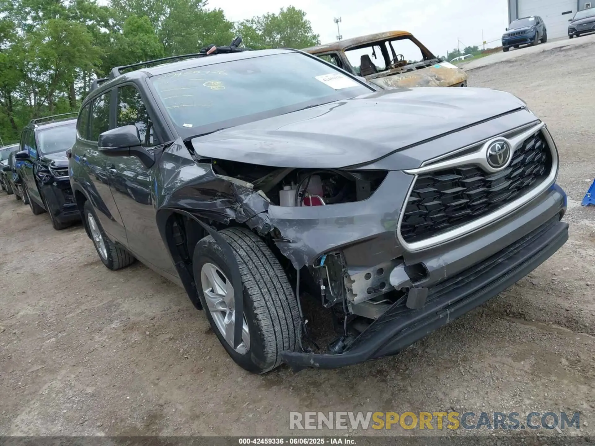 1 Photograph of a damaged car 5TDKDRAH8PS019733 TOYOTA HIGHLANDER 2023