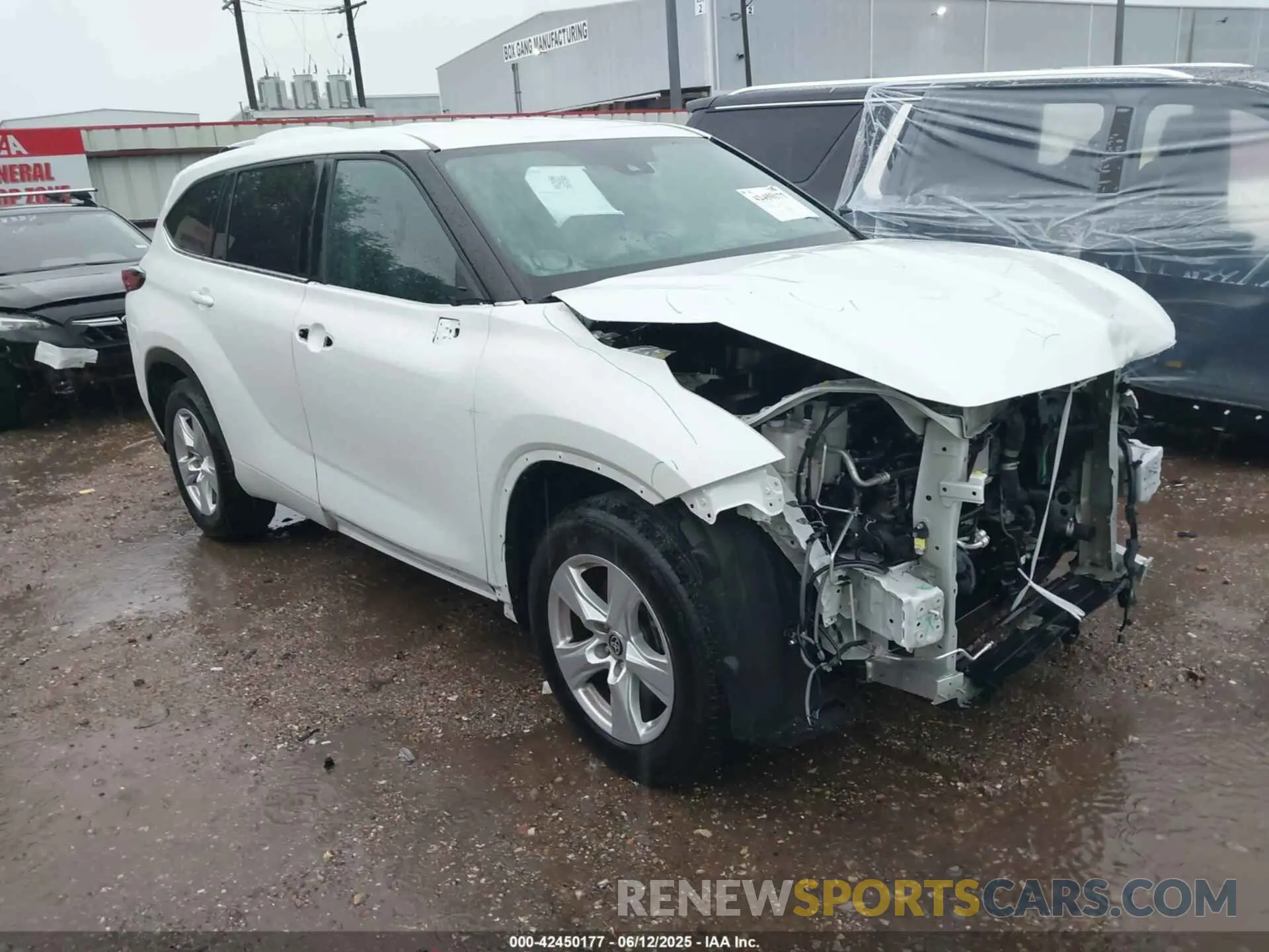 1 Photograph of a damaged car 5TDKDRAH8PS022728 TOYOTA HIGHLANDER 2023