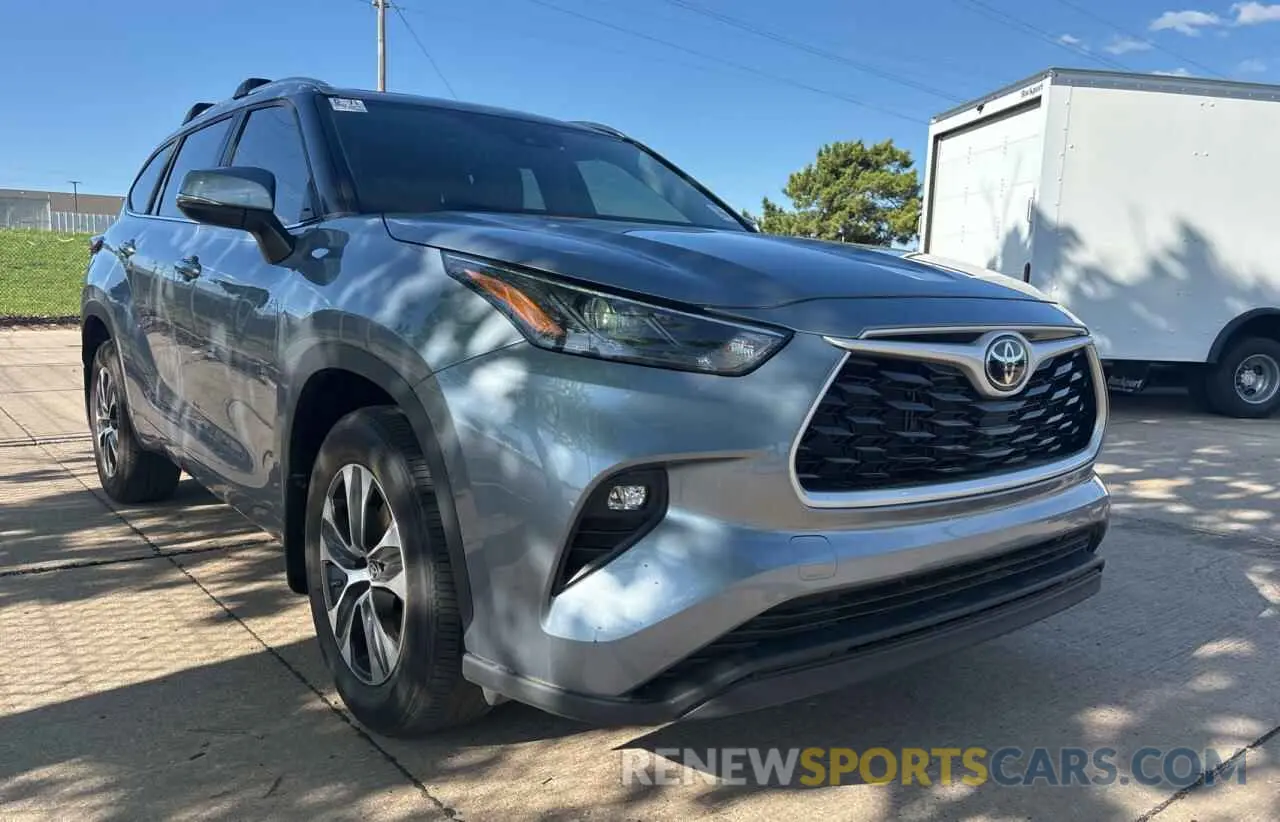 1 Photograph of a damaged car 5TDKDRAH8PS024592 TOYOTA HIGHLANDER 2023