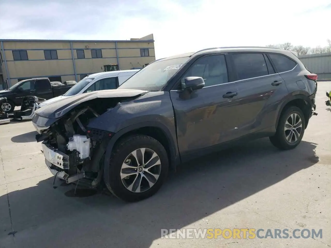 1 Photograph of a damaged car 5TDKDRAH8PS034779 TOYOTA HIGHLANDER 2023