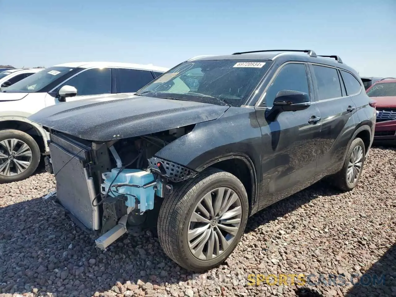 1 Photograph of a damaged car 5TDKDRAH8PS044499 TOYOTA HIGHLANDER 2023