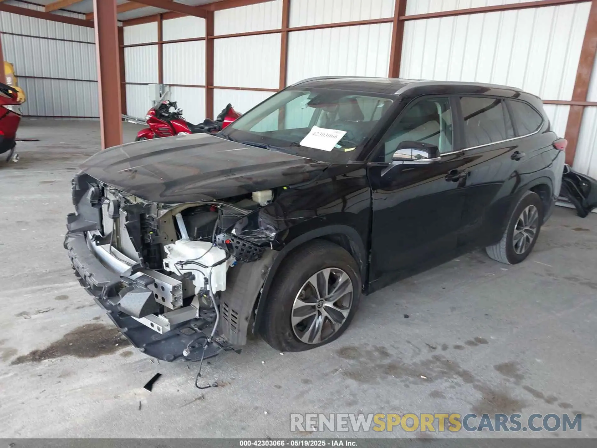 2 Photograph of a damaged car 5TDKDRAH8PS511517 TOYOTA HIGHLANDER 2023