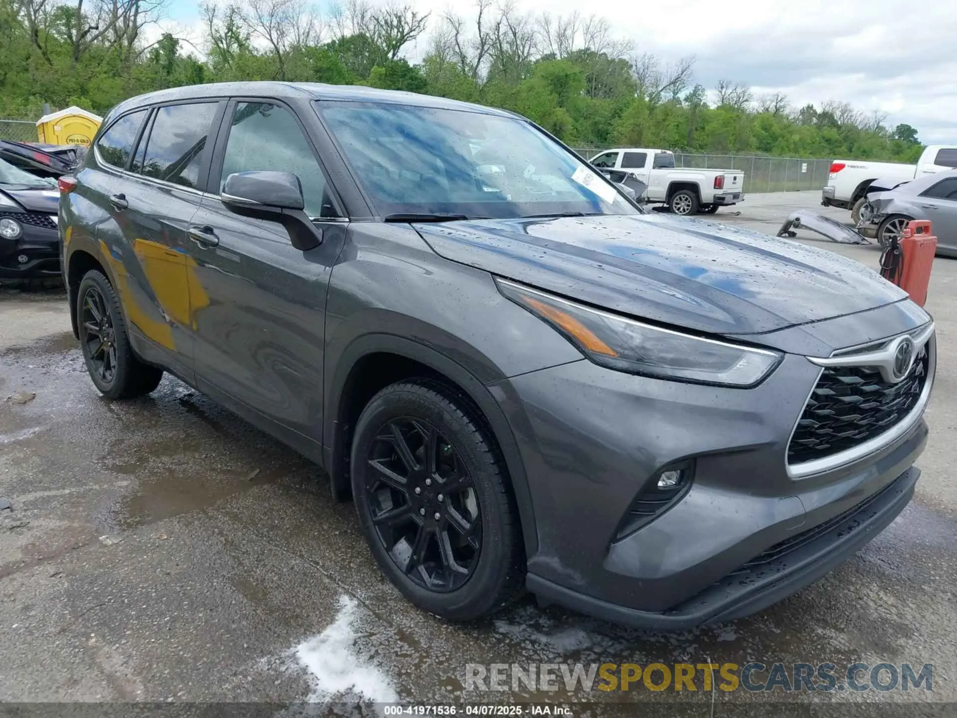 1 Photograph of a damaged car 5TDKDRAH8PS512327 TOYOTA HIGHLANDER 2023