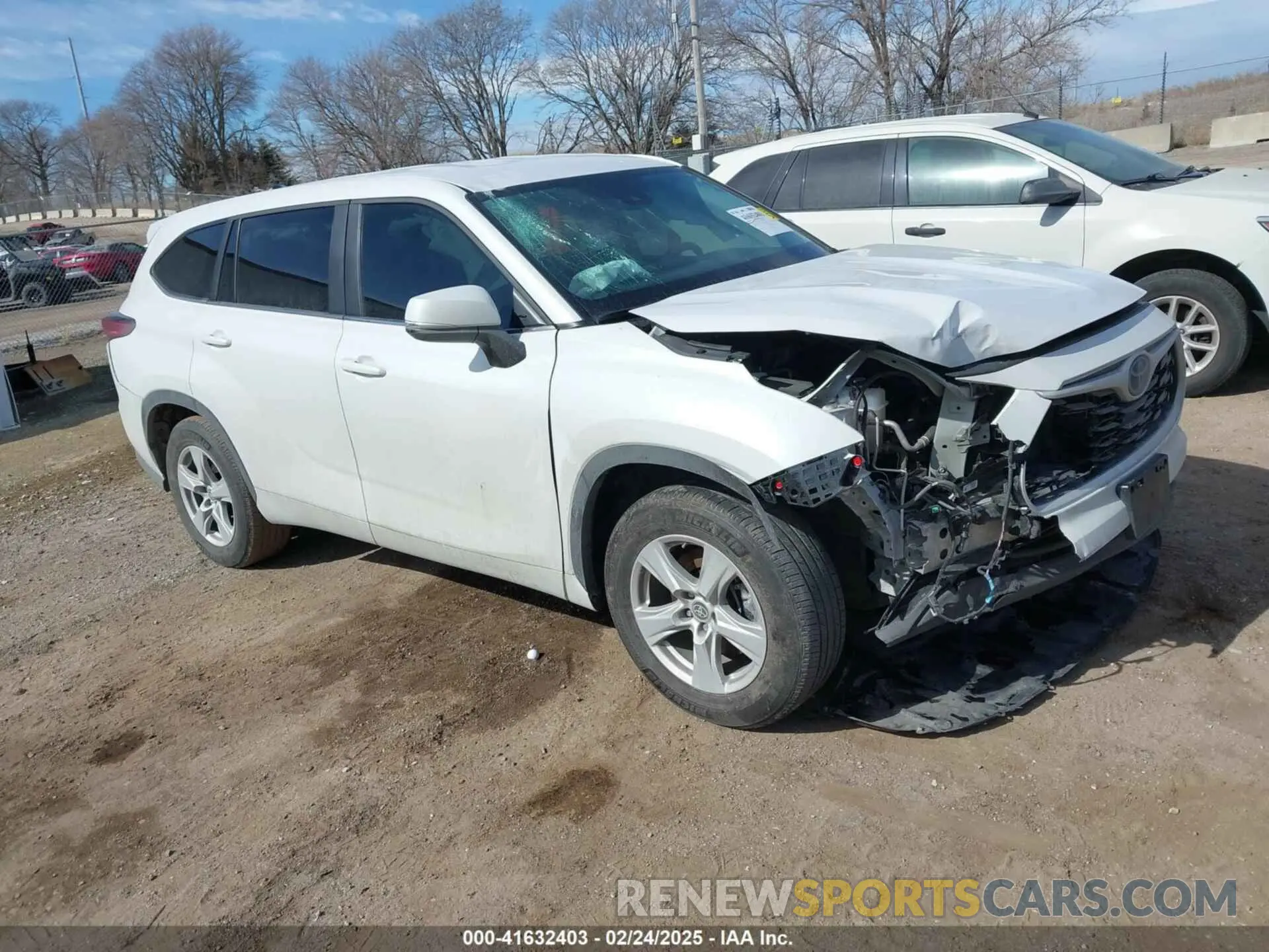 1 Photograph of a damaged car 5TDKDRAH8PS519116 TOYOTA HIGHLANDER 2023