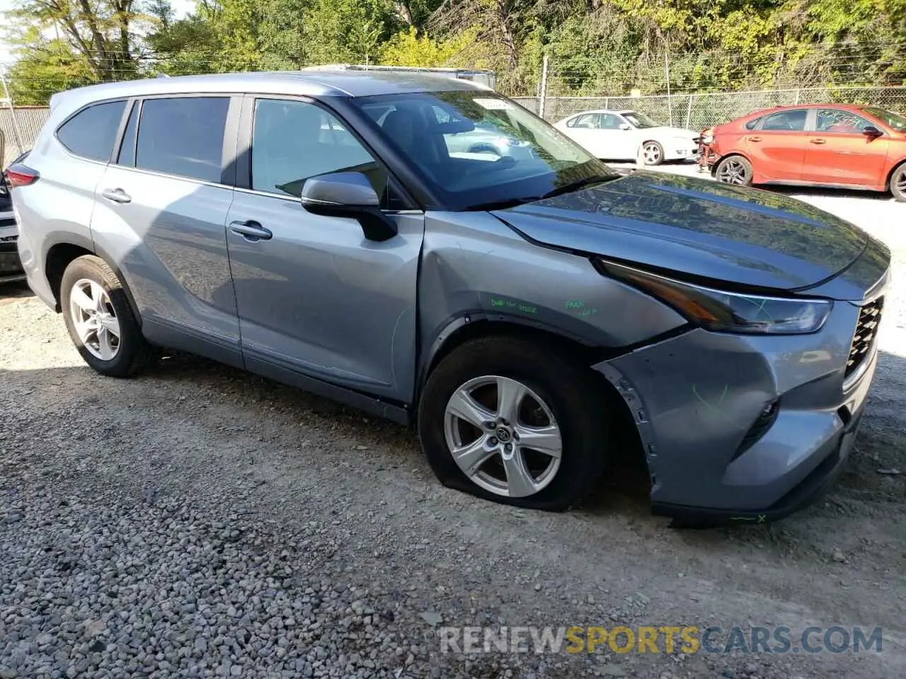 4 Photograph of a damaged car 5TDKDRAH9PS003315 TOYOTA HIGHLANDER 2023