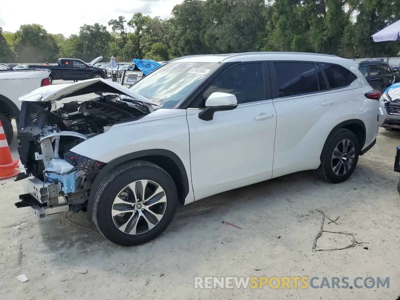 1 Photograph of a damaged car 5TDKDRAH9PS025394 TOYOTA HIGHLANDER 2023