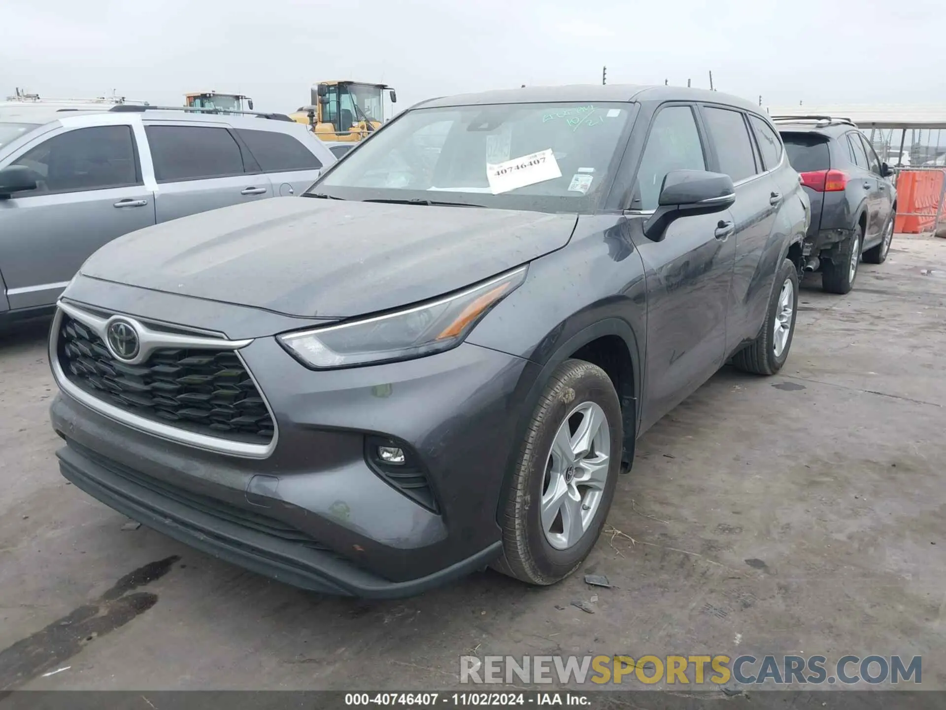 2 Photograph of a damaged car 5TDKDRAH9PS046634 TOYOTA HIGHLANDER 2023