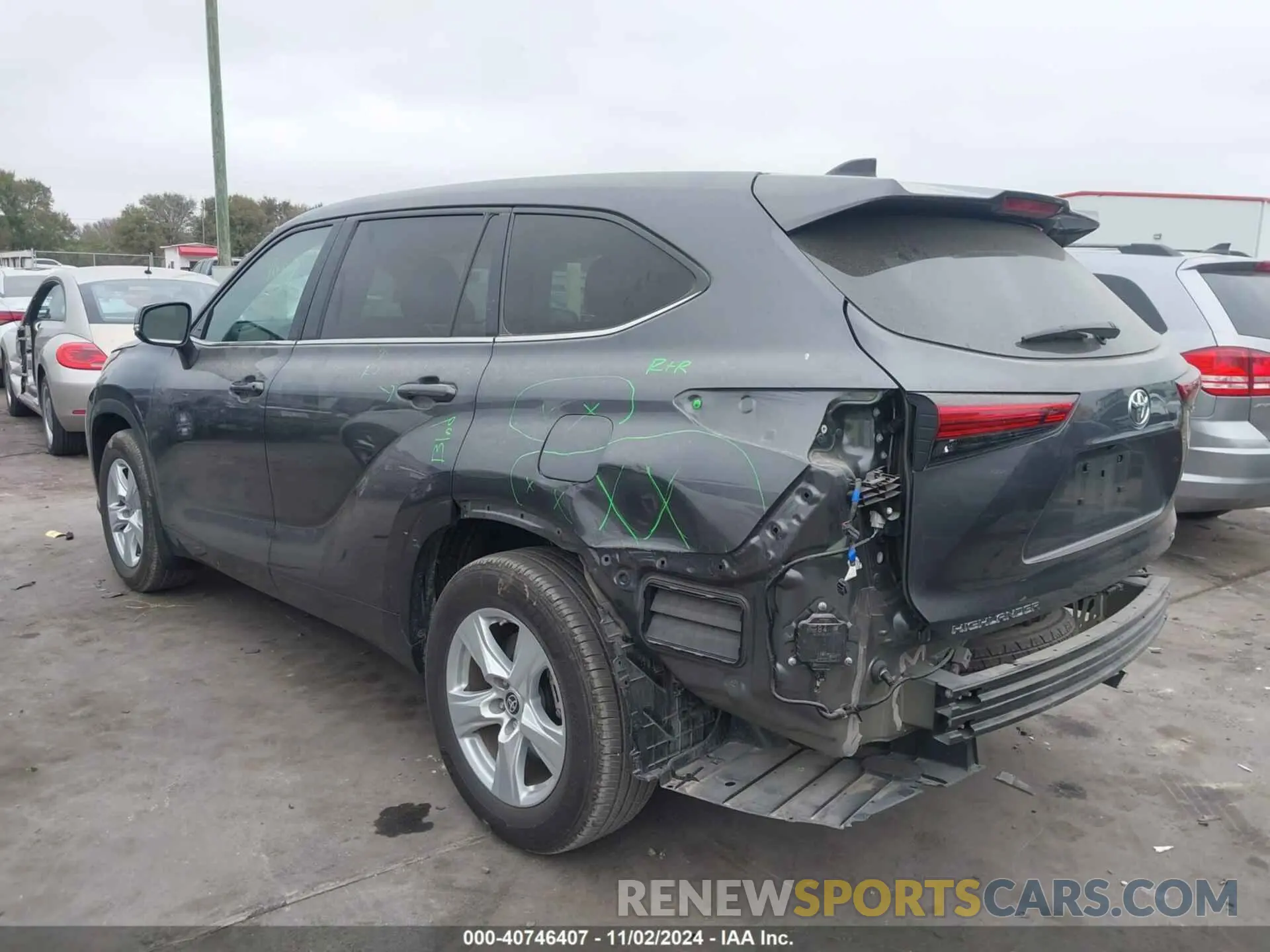 3 Photograph of a damaged car 5TDKDRAH9PS046634 TOYOTA HIGHLANDER 2023