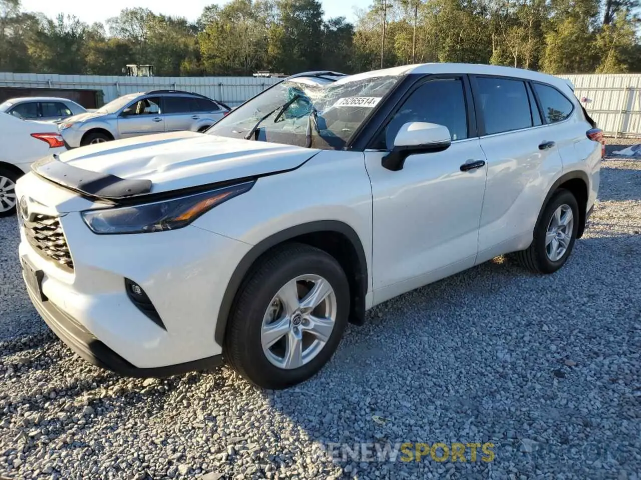 1 Photograph of a damaged car 5TDKDRAHXPS005302 TOYOTA HIGHLANDER 2023