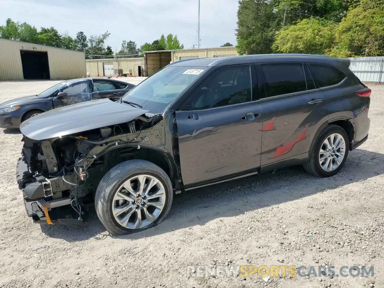 1 Photograph of a damaged car 5TDKDRAHXPS006529 TOYOTA HIGHLANDER 2023