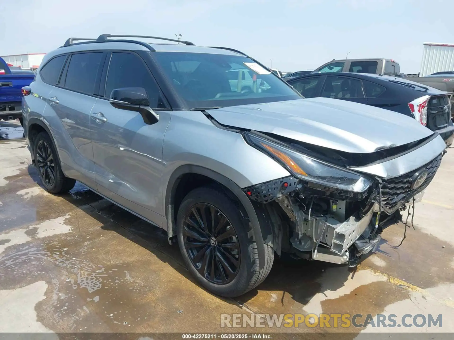 1 Photograph of a damaged car 5TDKDRAHXPS016140 TOYOTA HIGHLANDER 2023