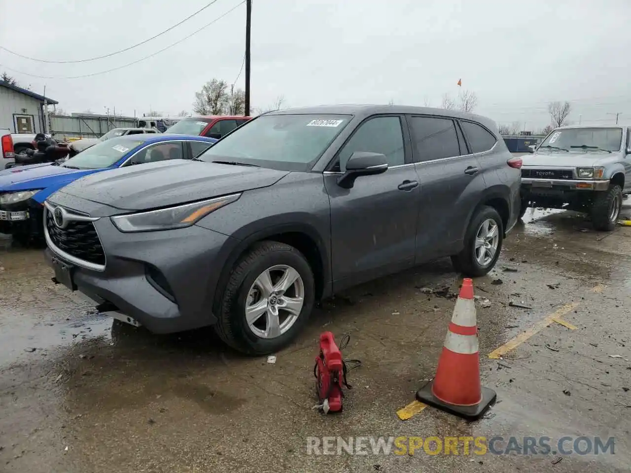 1 Photograph of a damaged car 5TDKDRAHXPS027235 TOYOTA HIGHLANDER 2023