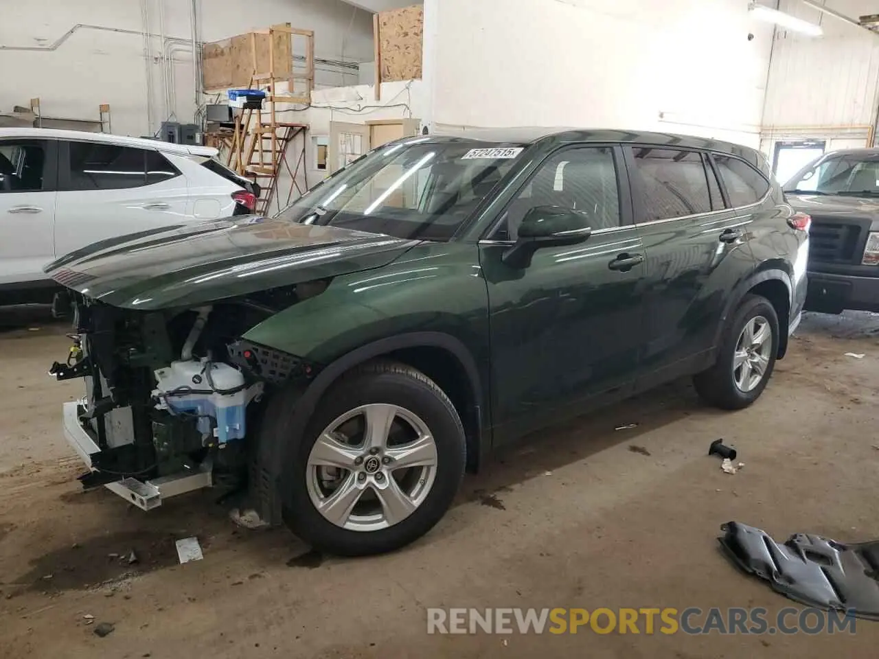 1 Photograph of a damaged car 5TDKDRAHXPS501720 TOYOTA HIGHLANDER 2023