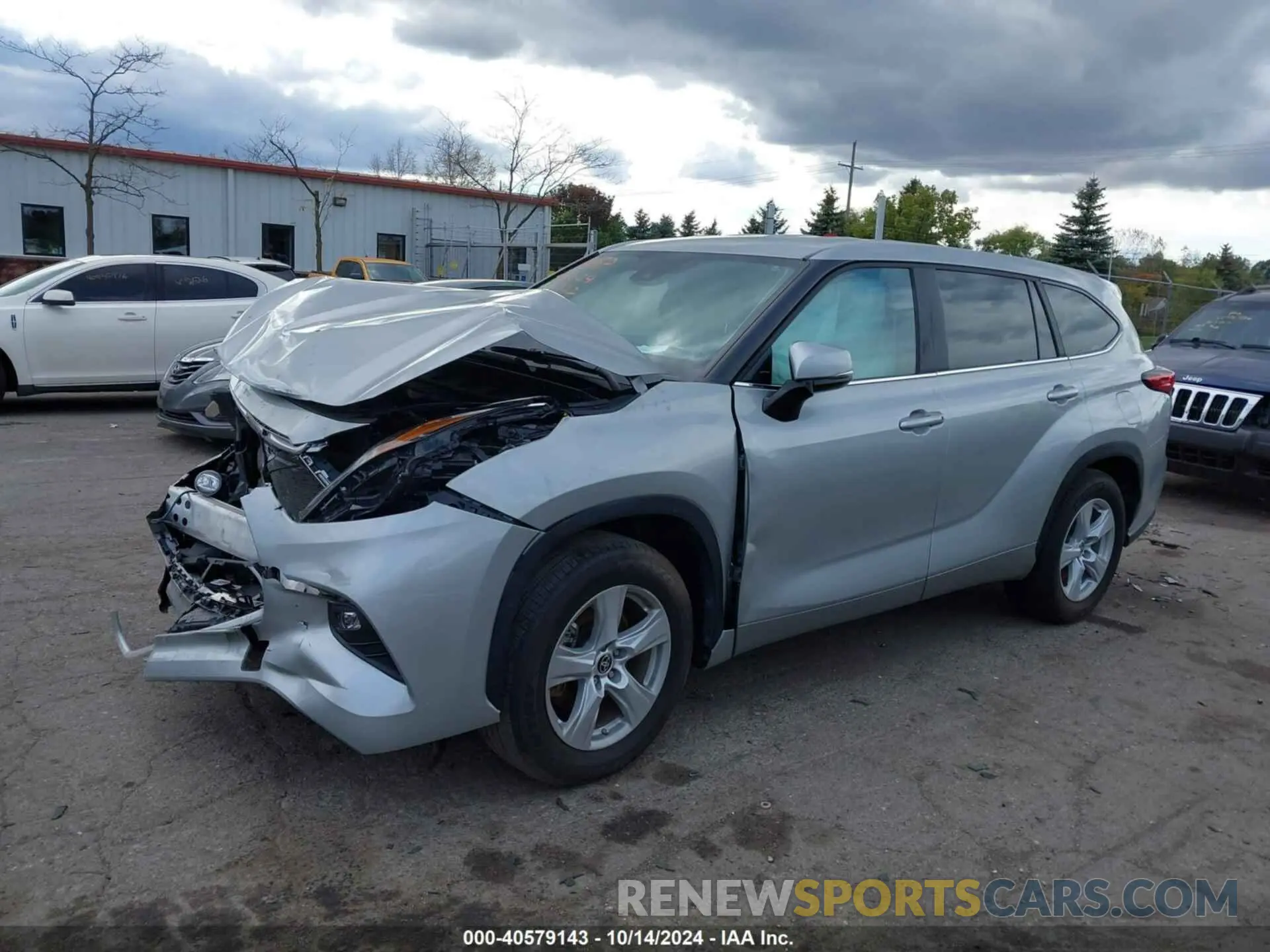 2 Photograph of a damaged car 5TDKDRAHXPS501992 TOYOTA HIGHLANDER 2023