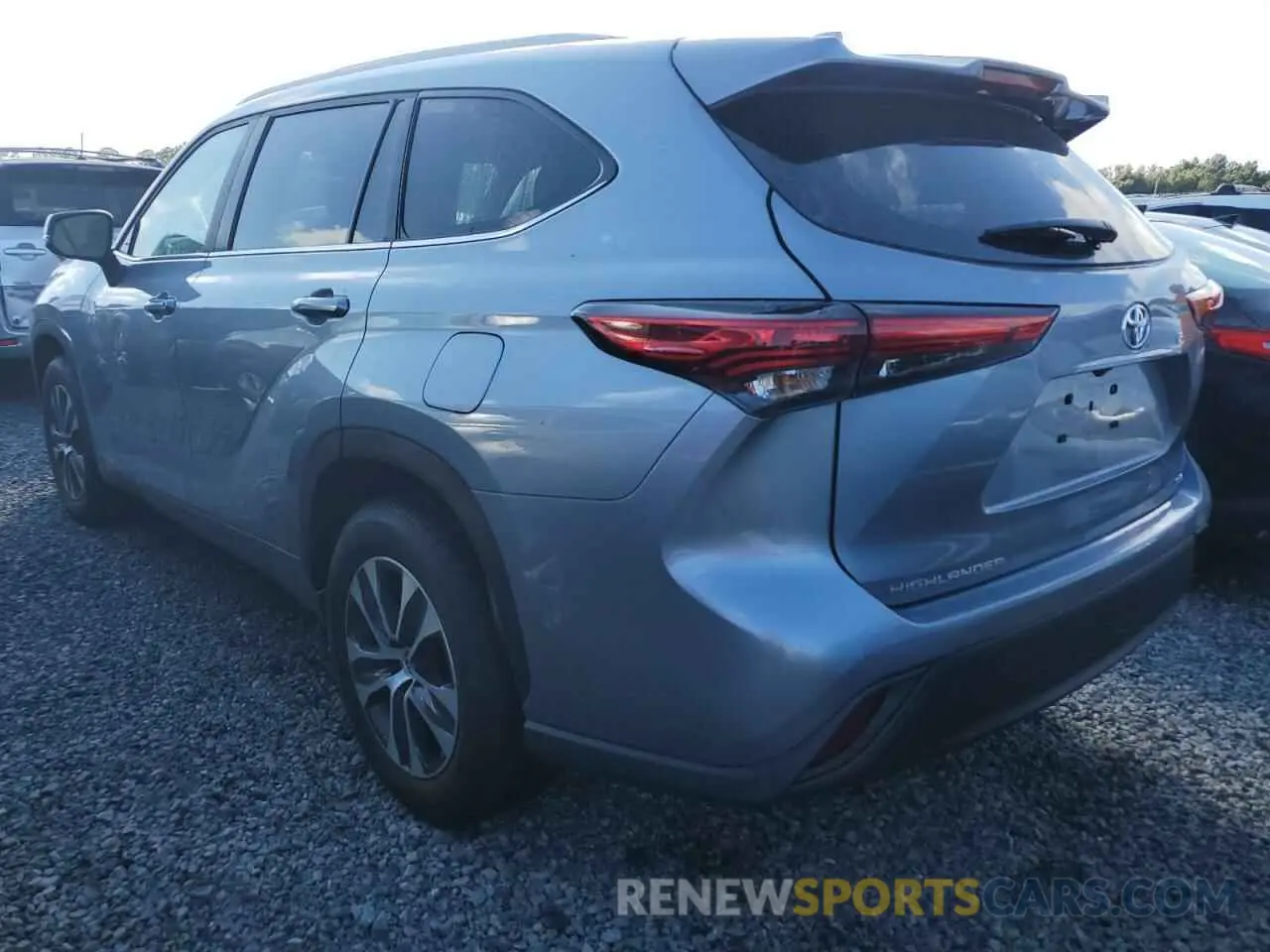 2 Photograph of a damaged car 5TDKDRAHXPS514225 TOYOTA HIGHLANDER 2023