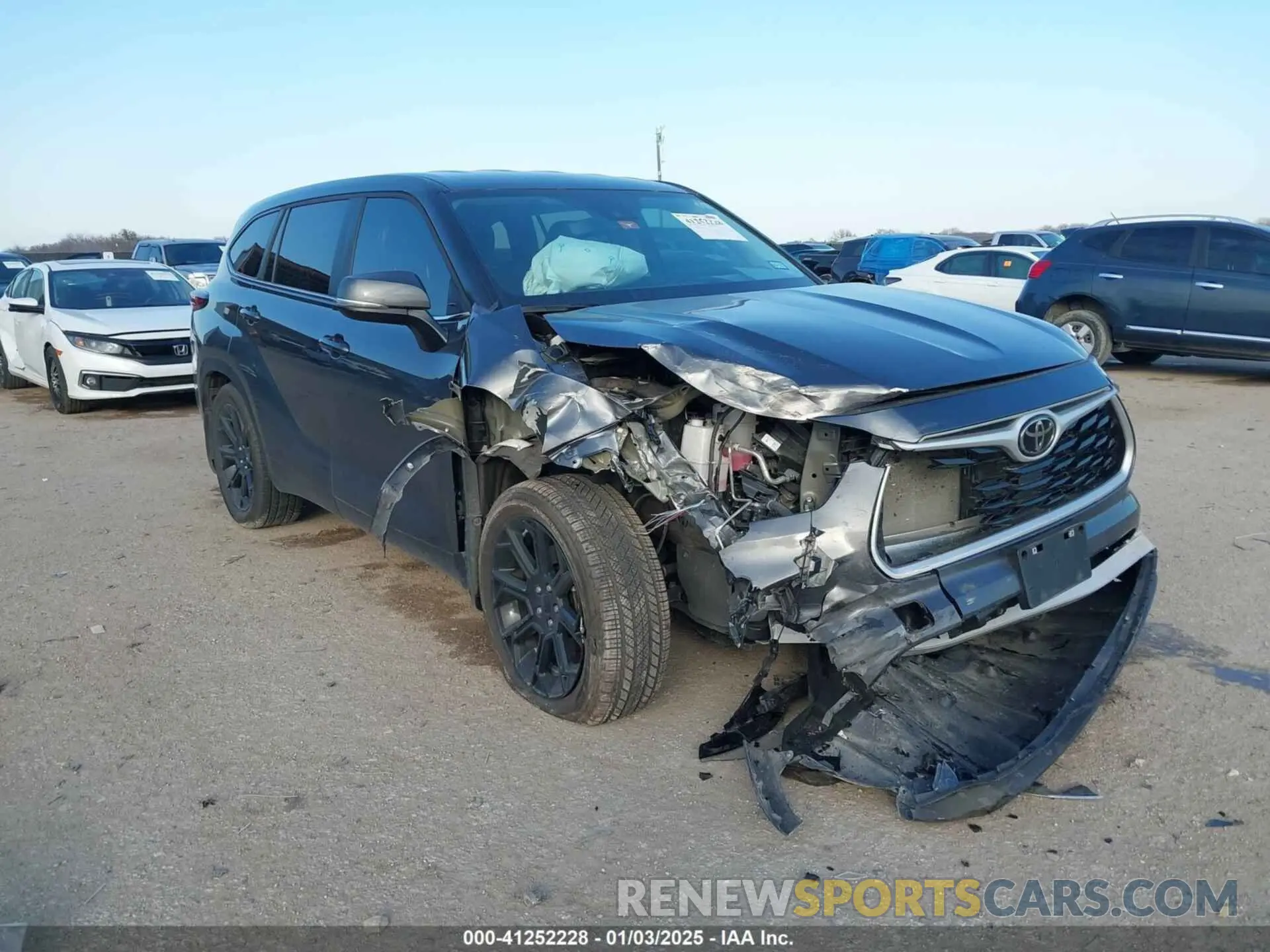 1 Photograph of a damaged car 5TDKDRAHXPS515262 TOYOTA HIGHLANDER 2023