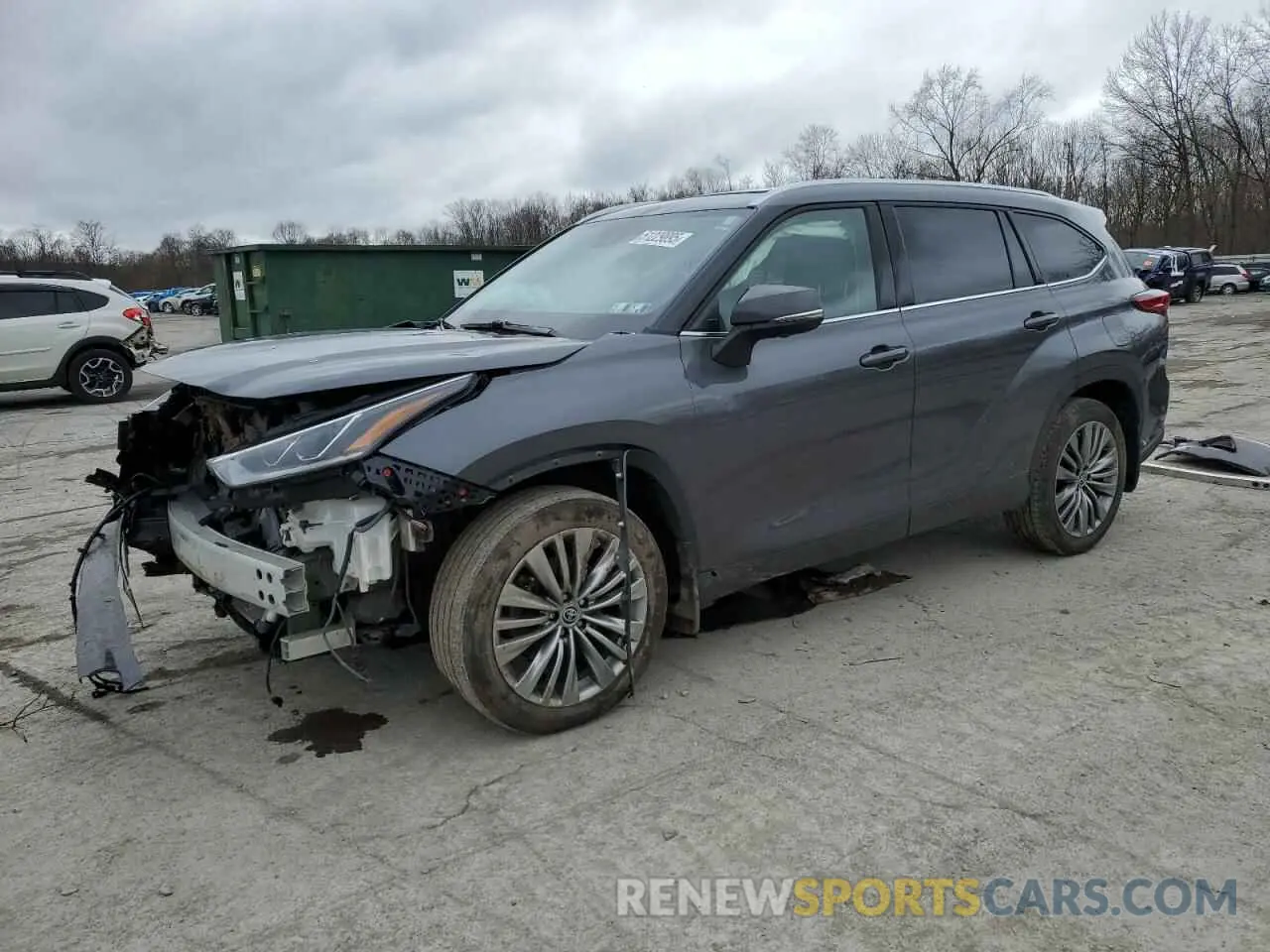 1 Photograph of a damaged car 5TDKDRBH0PS001838 TOYOTA HIGHLANDER 2023