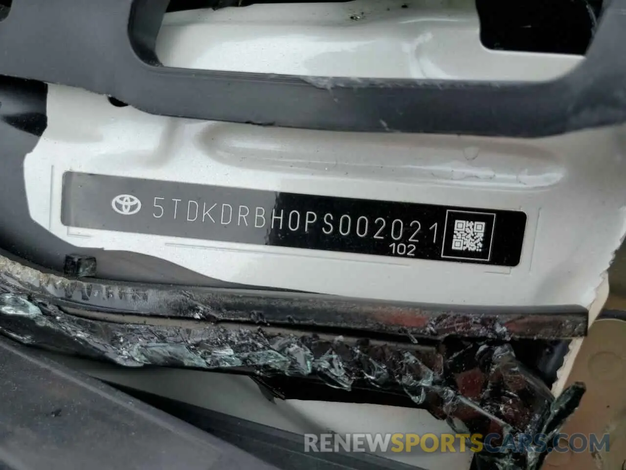 13 Photograph of a damaged car 5TDKDRBH0PS002021 TOYOTA HIGHLANDER 2023