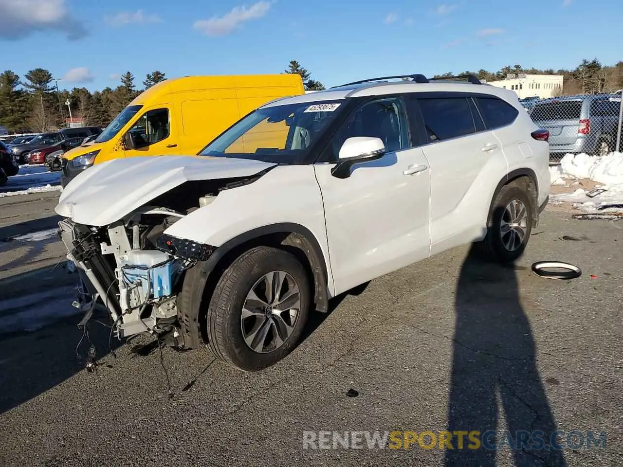 1 Photograph of a damaged car 5TDKDRBH0PS037335 TOYOTA HIGHLANDER 2023