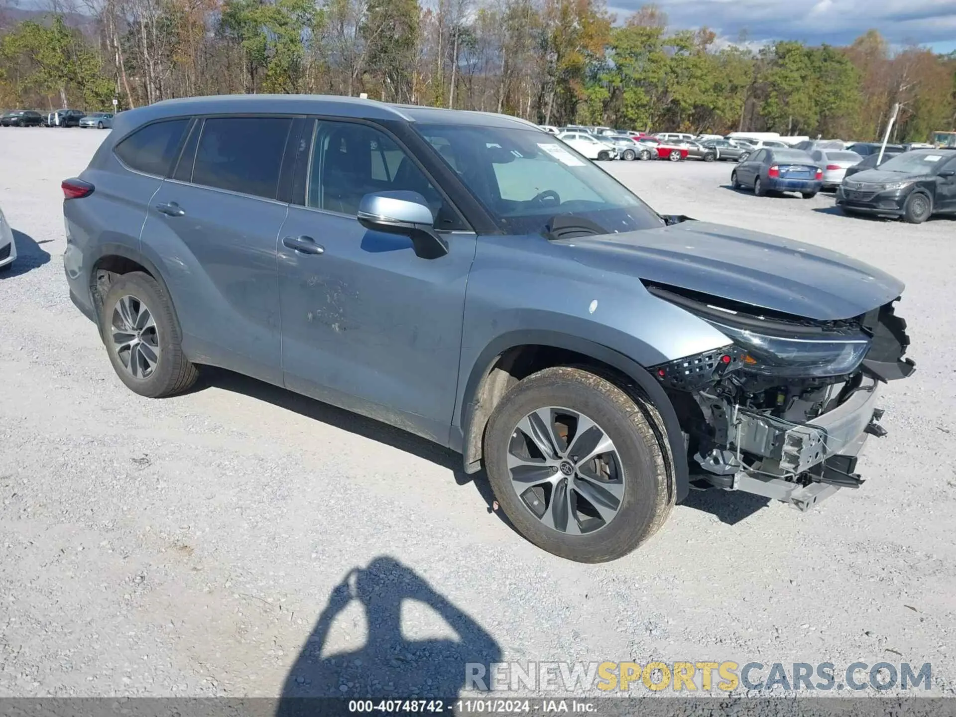 1 Photograph of a damaged car 5TDKDRBH0PS043605 TOYOTA HIGHLANDER 2023