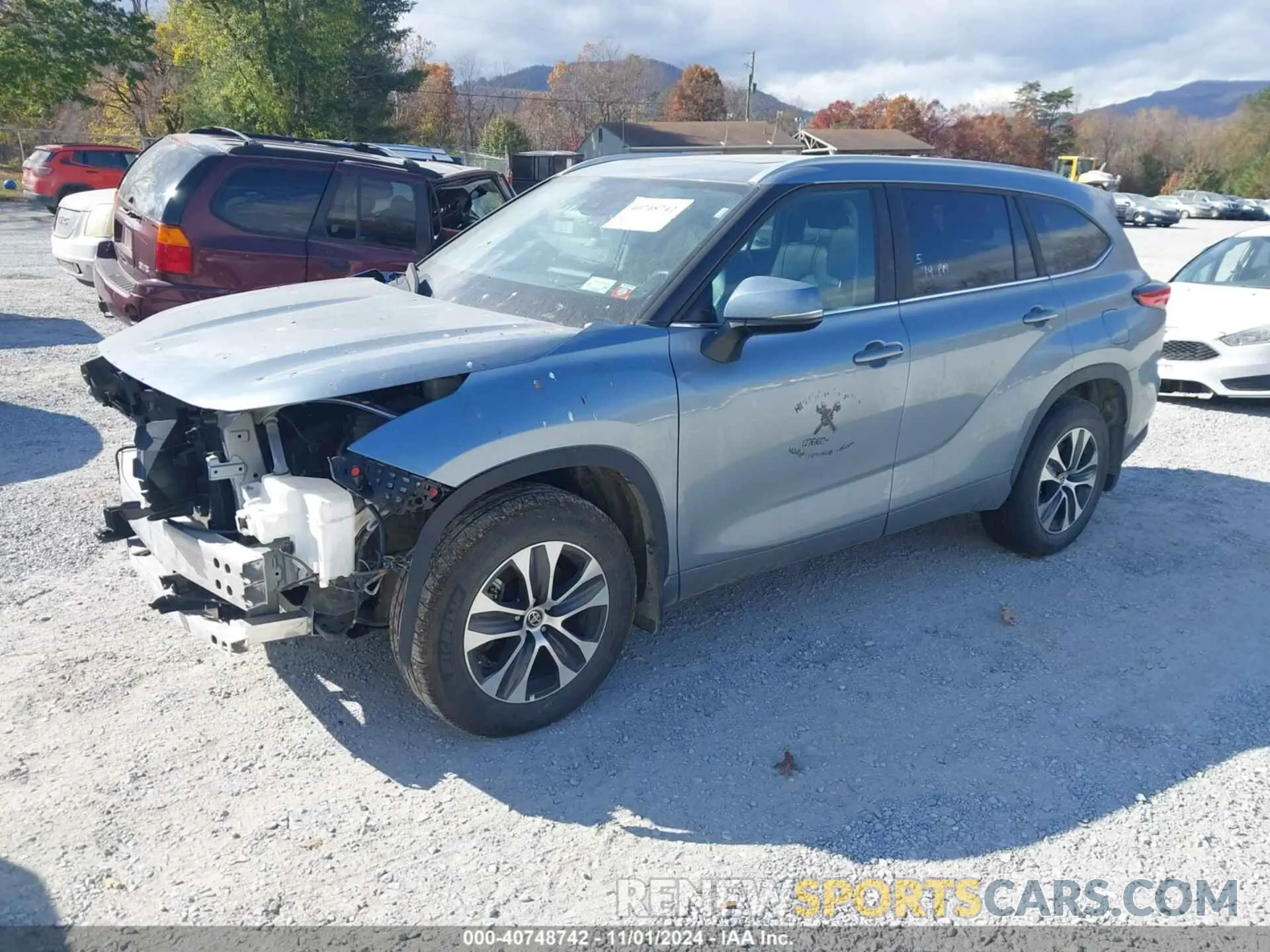 2 Photograph of a damaged car 5TDKDRBH0PS043605 TOYOTA HIGHLANDER 2023