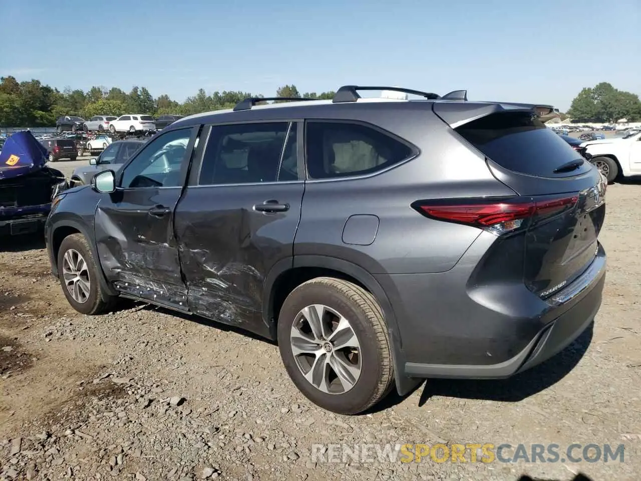 2 Photograph of a damaged car 5TDKDRBH0PS045435 TOYOTA HIGHLANDER 2023