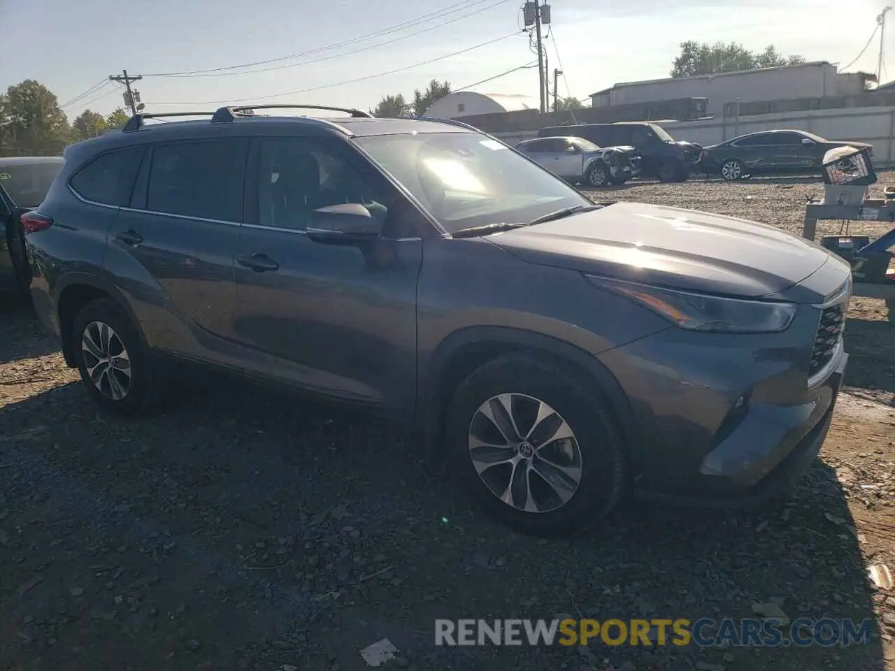 4 Photograph of a damaged car 5TDKDRBH0PS045435 TOYOTA HIGHLANDER 2023