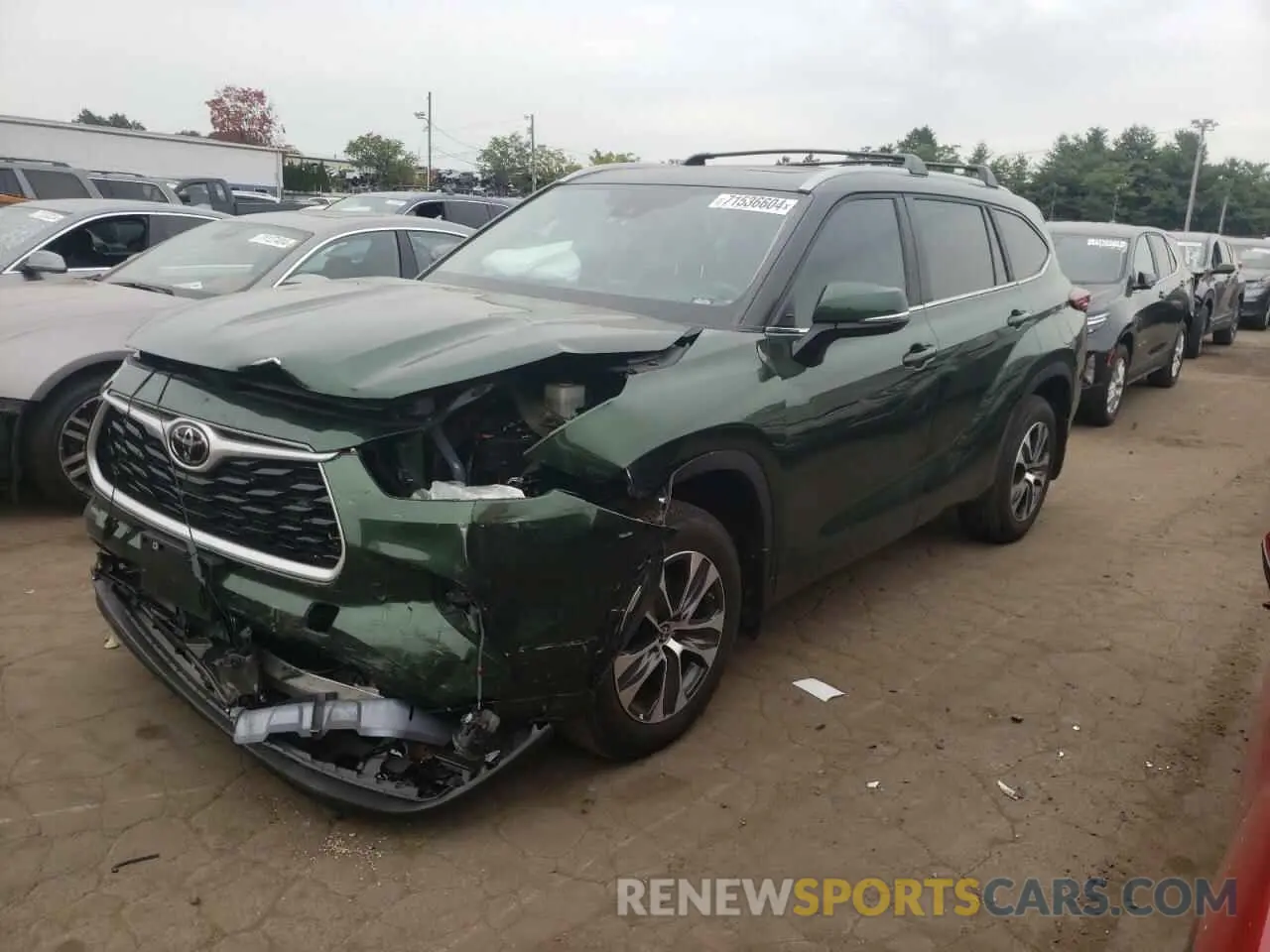 1 Photograph of a damaged car 5TDKDRBH0PS504432 TOYOTA HIGHLANDER 2023