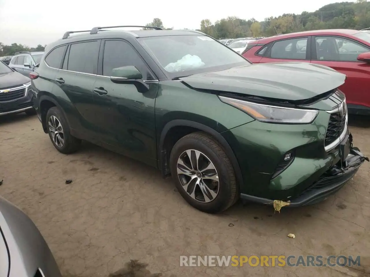 4 Photograph of a damaged car 5TDKDRBH0PS504432 TOYOTA HIGHLANDER 2023