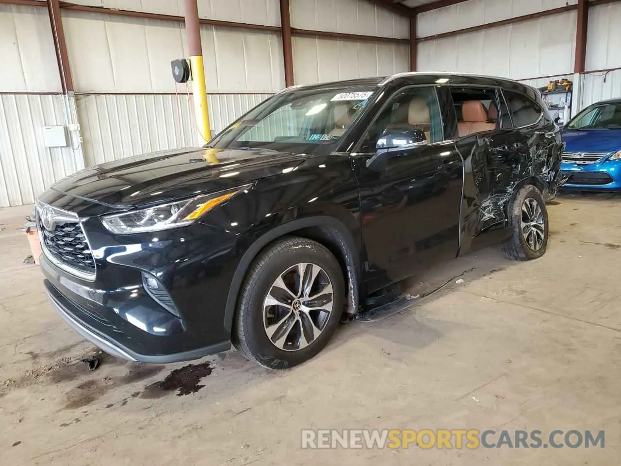 1 Photograph of a damaged car 5TDKDRBH0PS518525 TOYOTA HIGHLANDER 2023