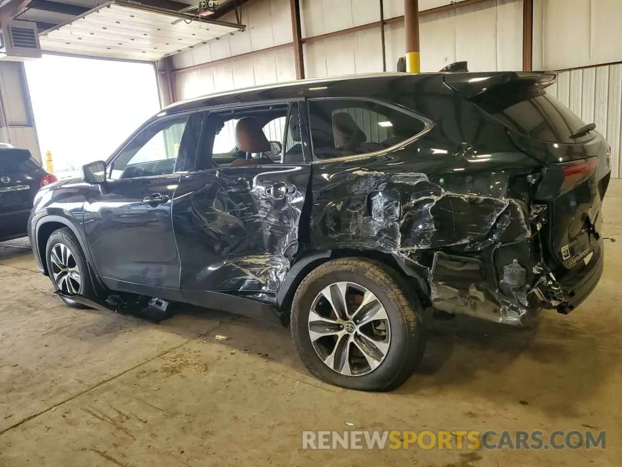 2 Photograph of a damaged car 5TDKDRBH0PS518525 TOYOTA HIGHLANDER 2023