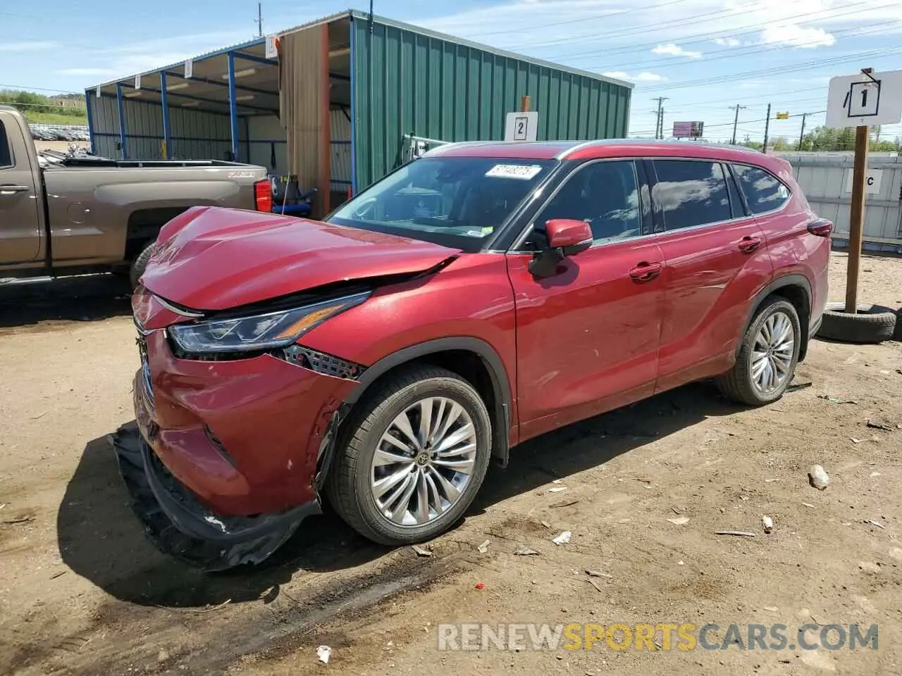 1 Photograph of a damaged car 5TDKDRBH1PS041734 TOYOTA HIGHLANDER 2023