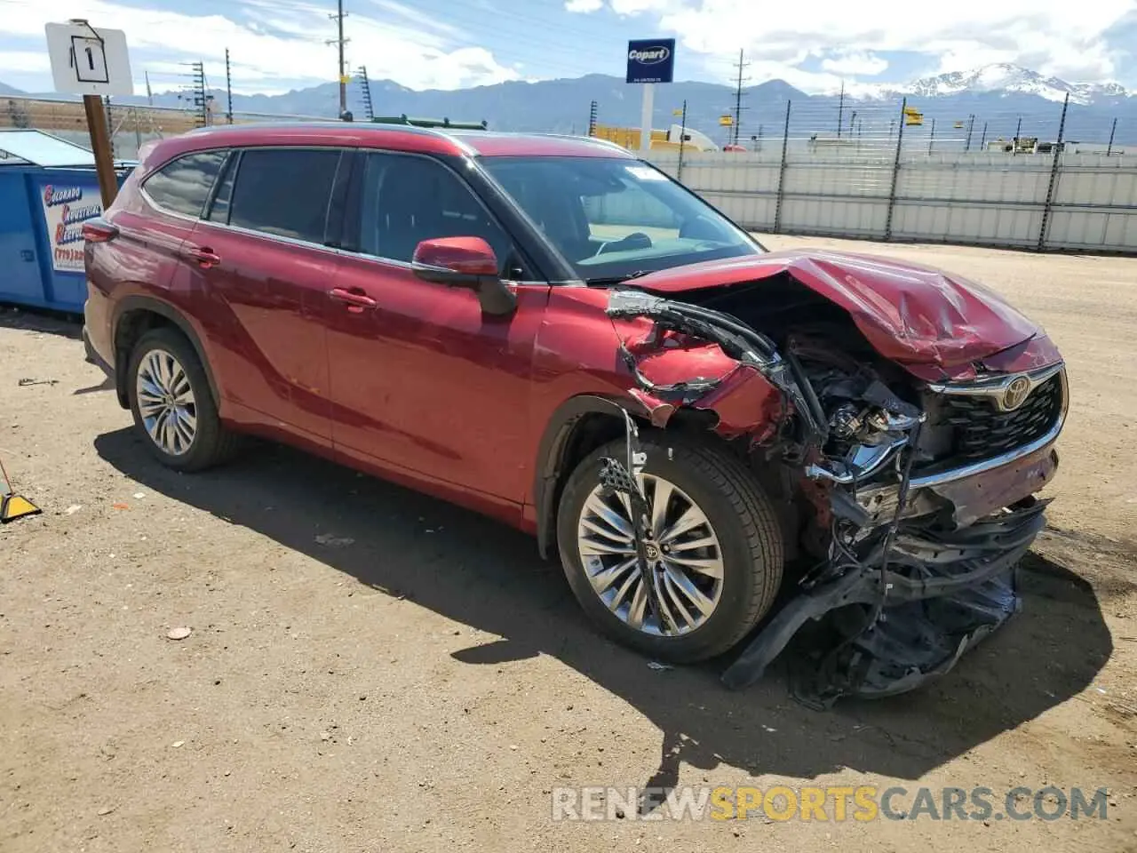 4 Photograph of a damaged car 5TDKDRBH1PS041734 TOYOTA HIGHLANDER 2023