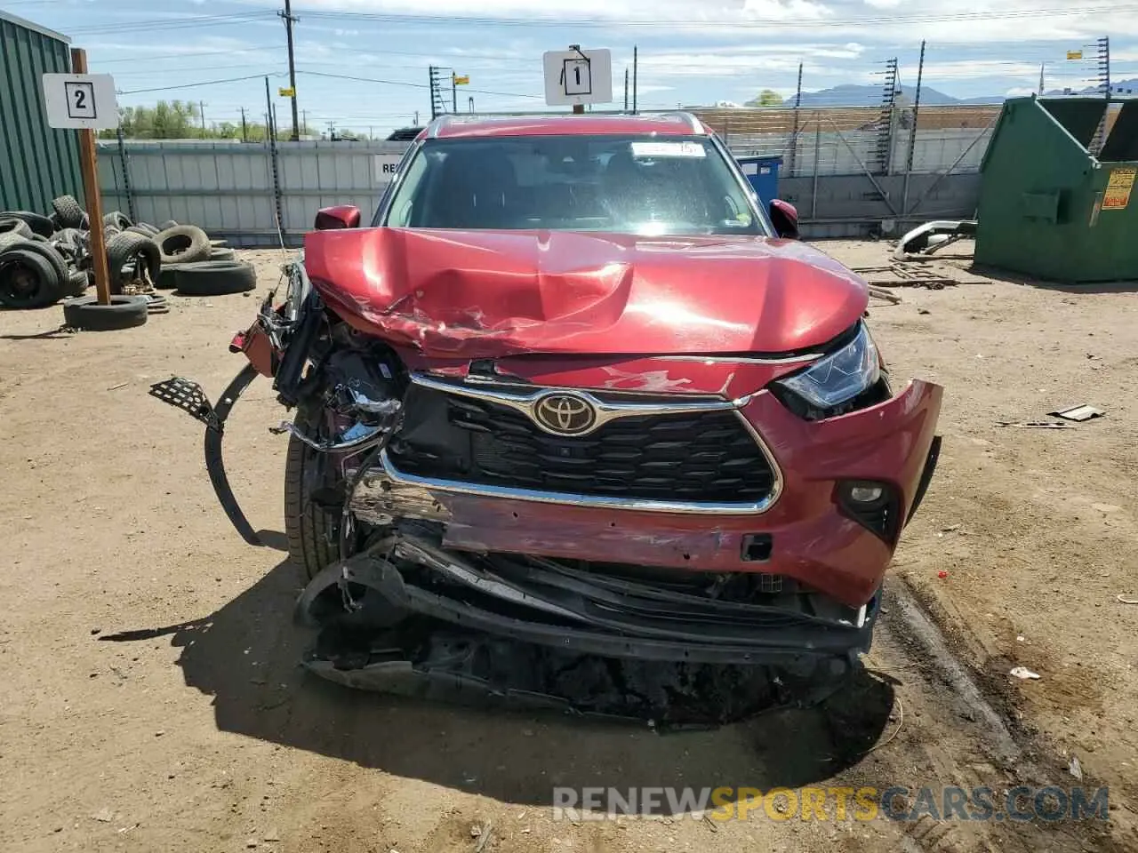 5 Photograph of a damaged car 5TDKDRBH1PS041734 TOYOTA HIGHLANDER 2023