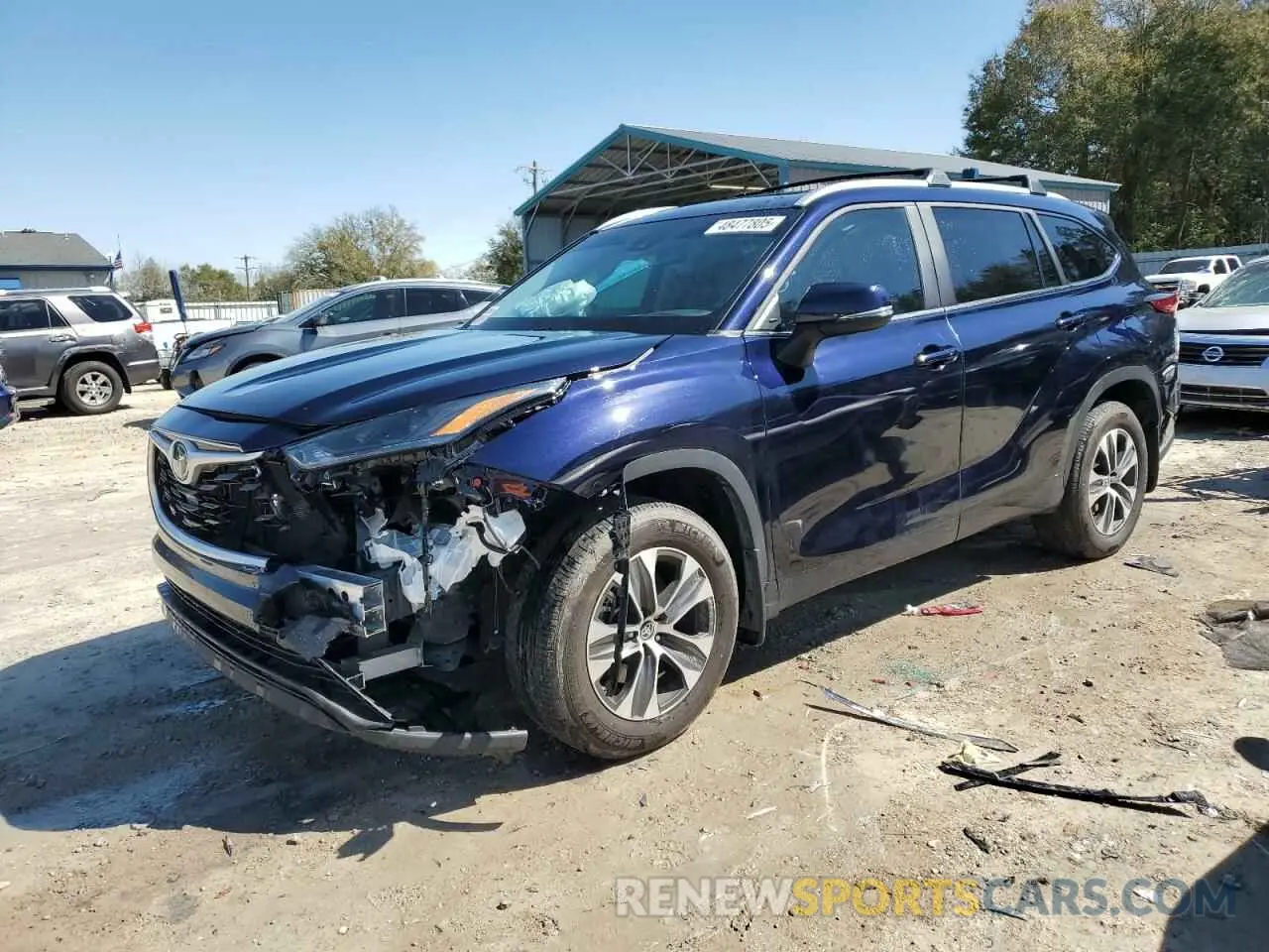 1 Photograph of a damaged car 5TDKDRBH1PS047307 TOYOTA HIGHLANDER 2023