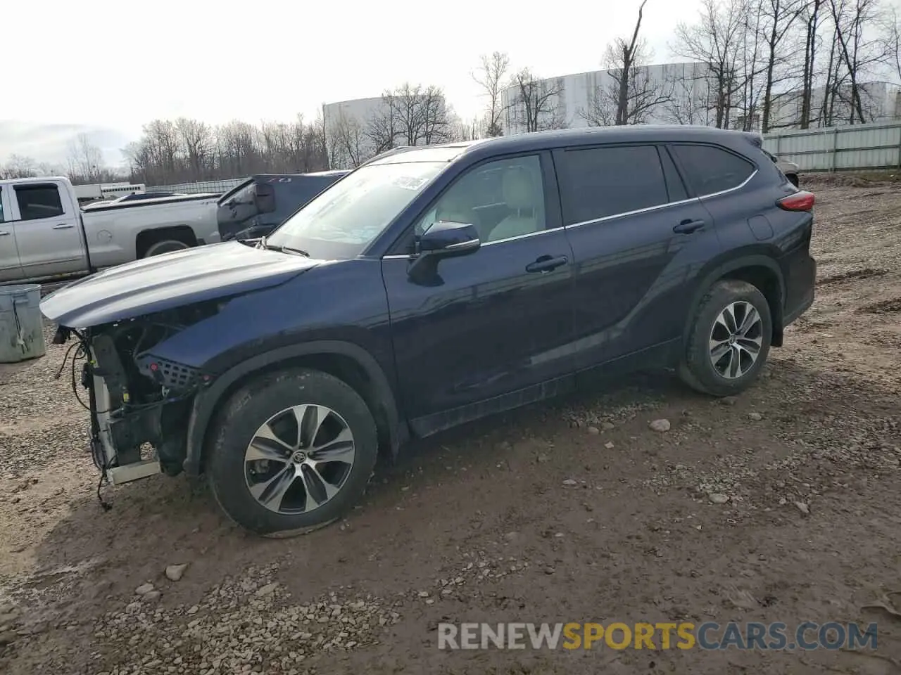 1 Photograph of a damaged car 5TDKDRBH2PS000304 TOYOTA HIGHLANDER 2023