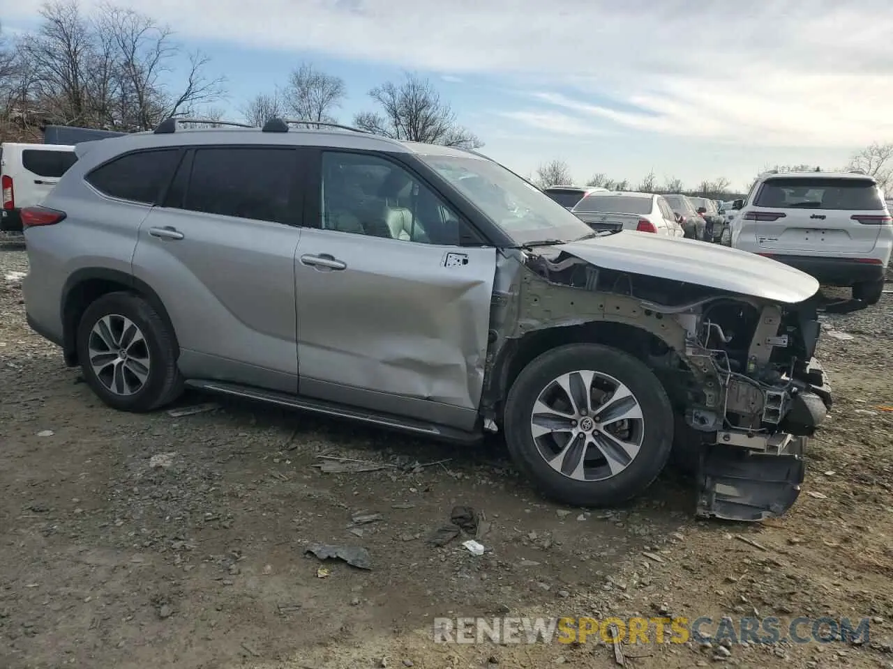 4 Photograph of a damaged car 5TDKDRBH2PS014431 TOYOTA HIGHLANDER 2023