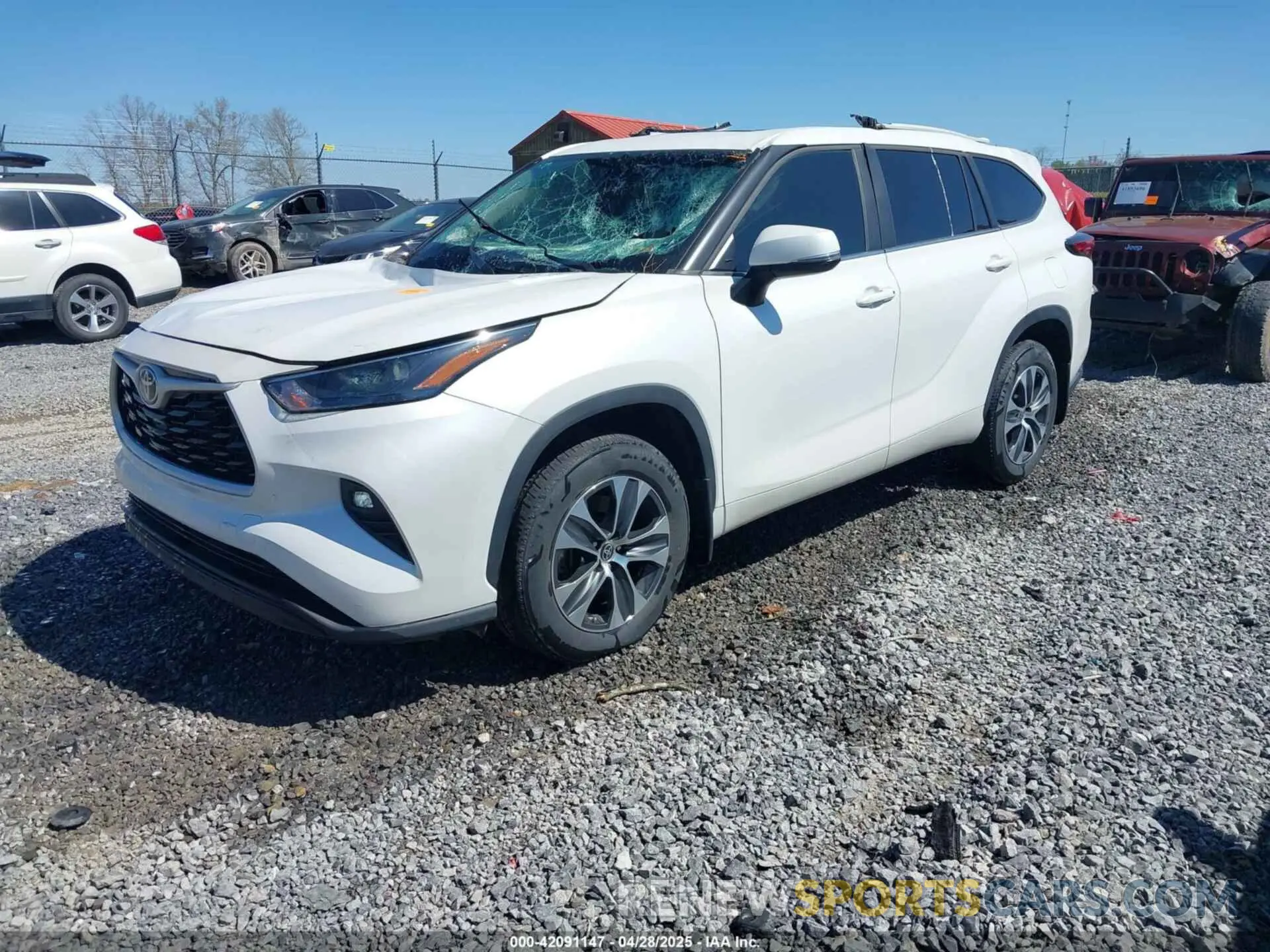 2 Photograph of a damaged car 5TDKDRBH2PS041970 TOYOTA HIGHLANDER 2023