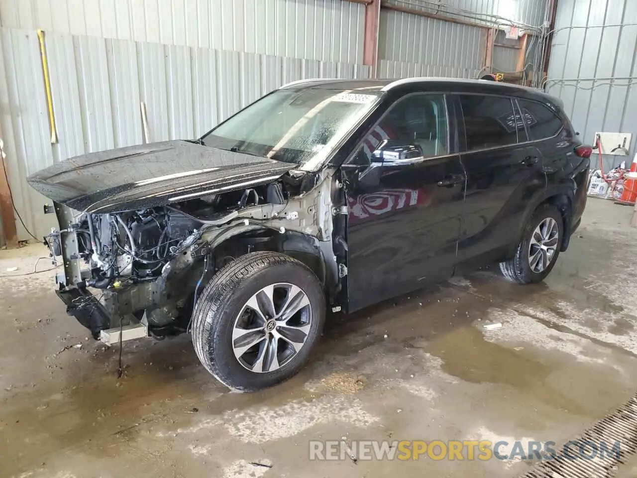 1 Photograph of a damaged car 5TDKDRBH3PS001526 TOYOTA HIGHLANDER 2023
