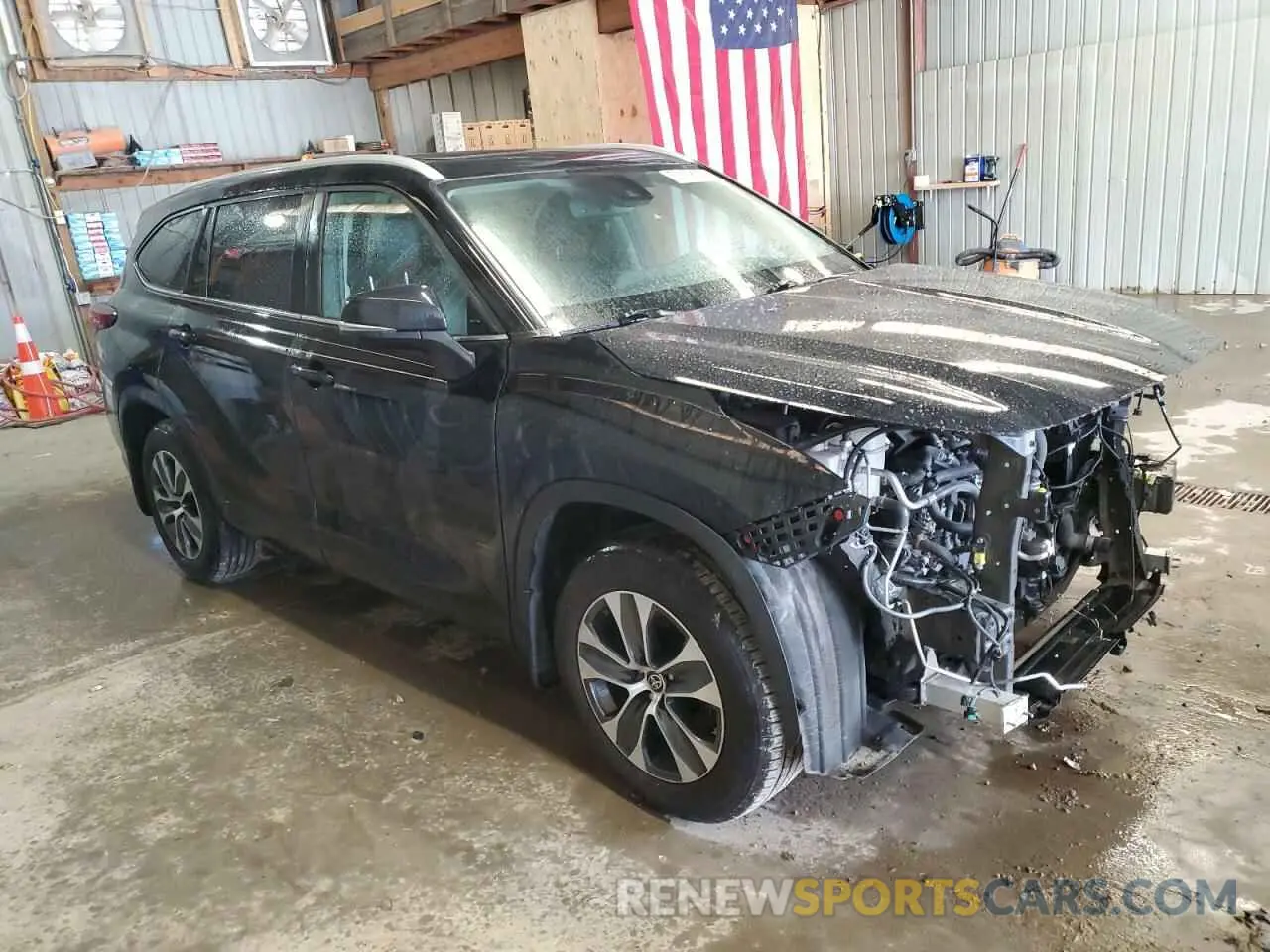 4 Photograph of a damaged car 5TDKDRBH3PS001526 TOYOTA HIGHLANDER 2023